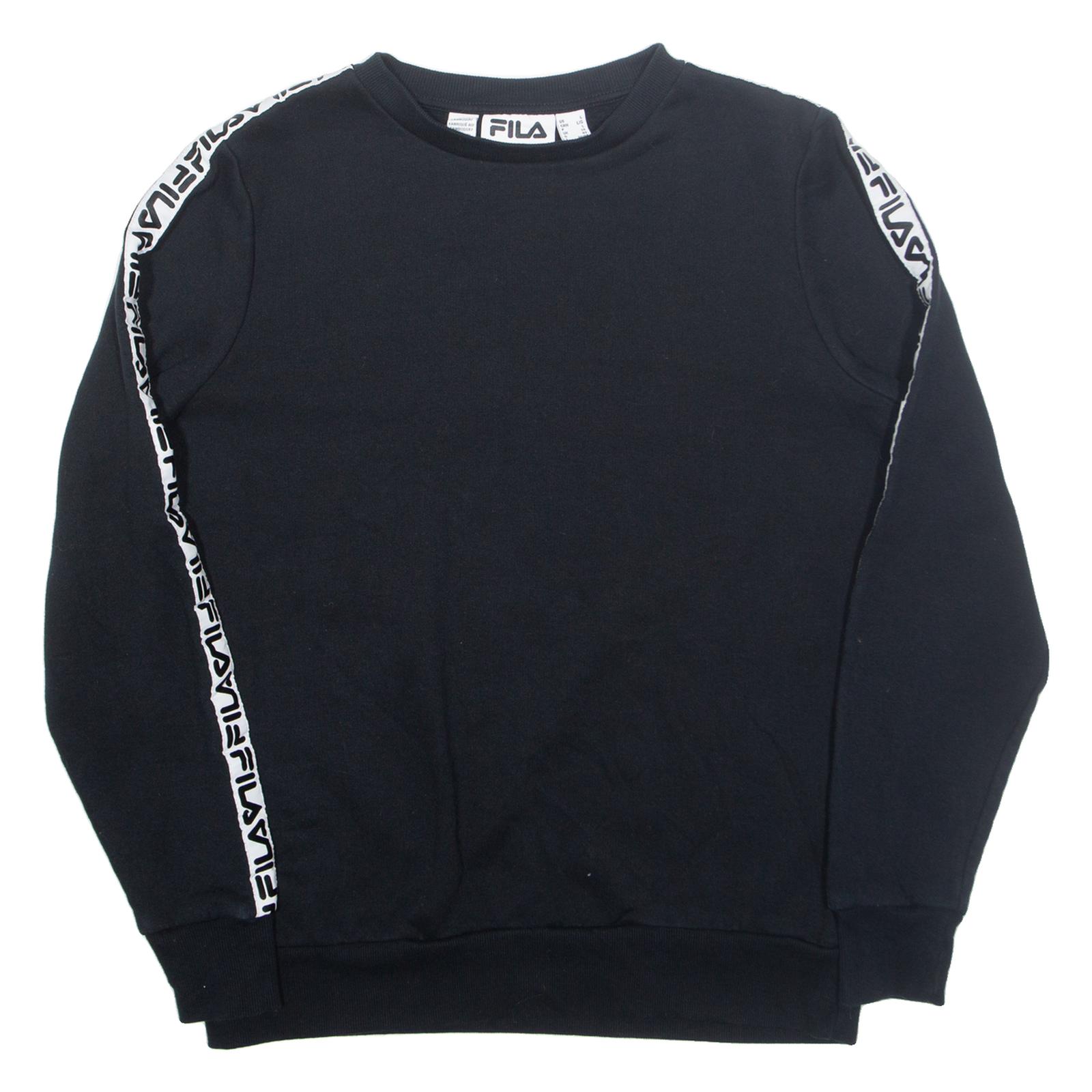 FILA Womens Sweatshirt Black UK 14 Refurbished - N/A refurbished available on Cerqular