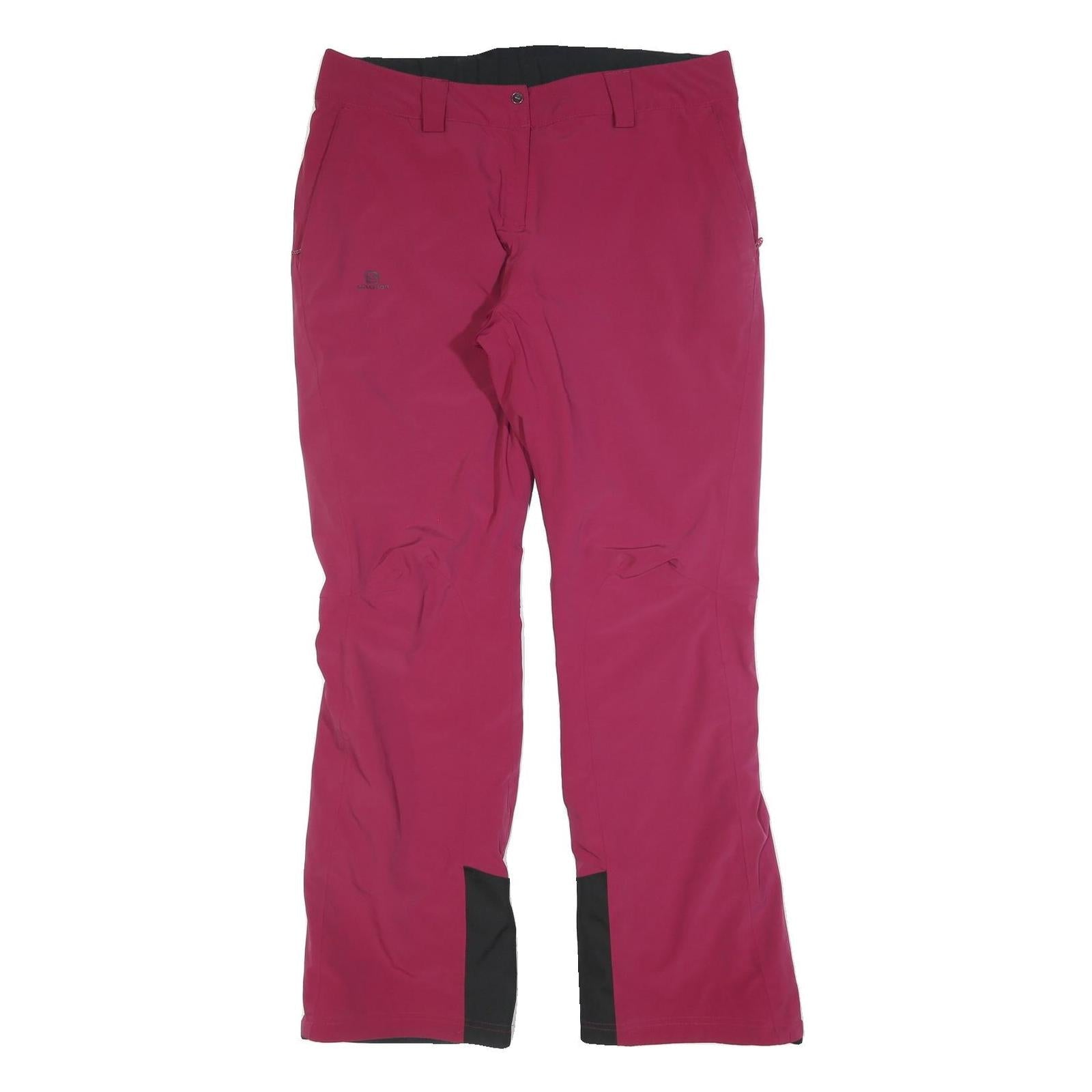 SALOMON Womens Polyester Blend Pink & Black Outdoor Trousers W38 L32 Regular Fit Refurbished - N/A refurbished available on Cerqular