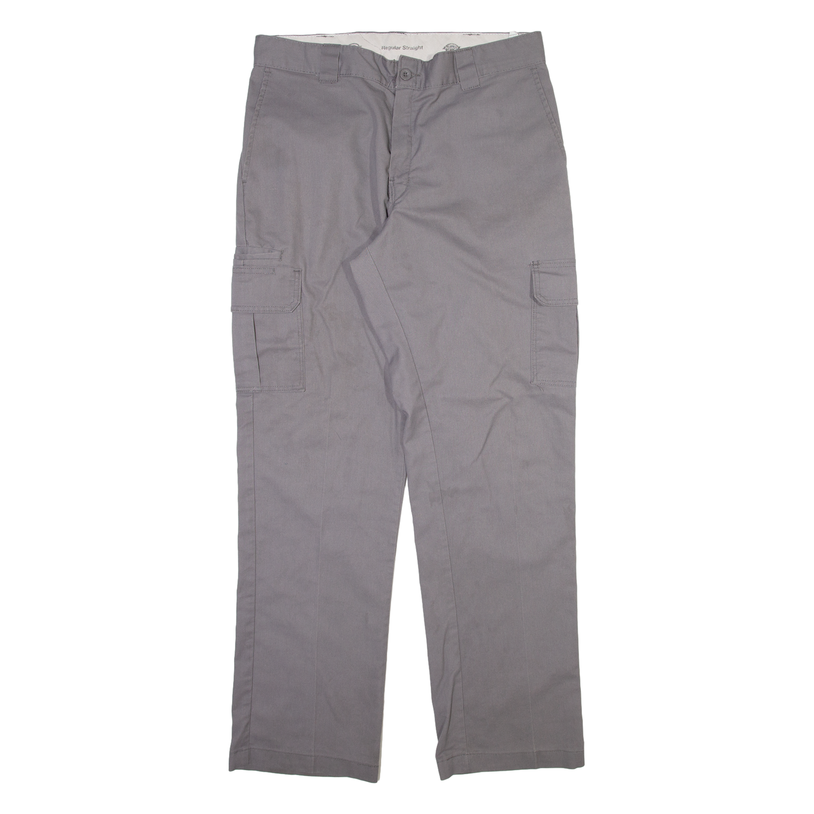 DICKIES Cargo Mens Trousers Grey Regular Straight W36 L34 Refurbished - N/A refurbished available on Cerqular