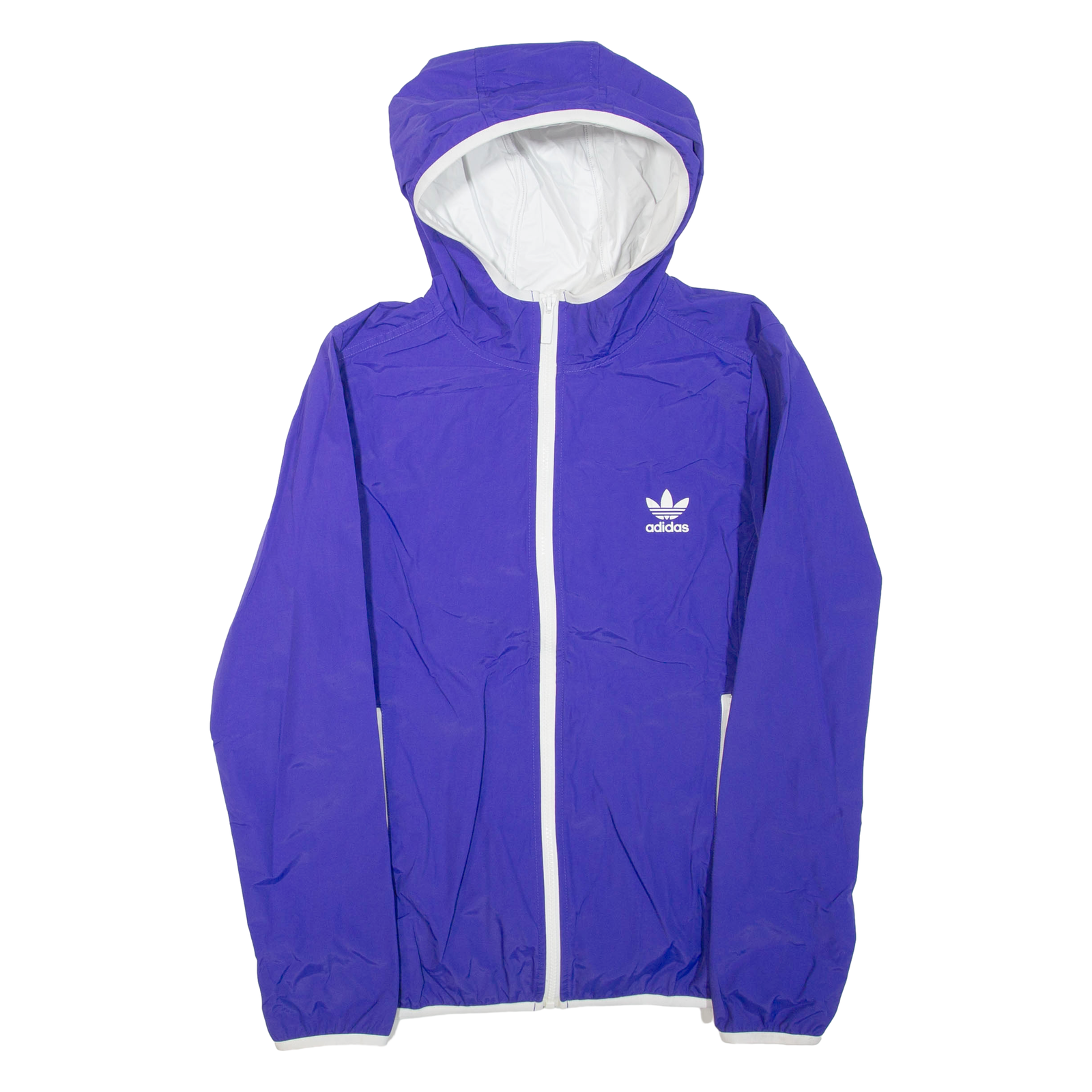 ADIDAS Womens Rain Jacket Purple Hooded UK 16 Refurbished - N/A refurbished available on Cerqular