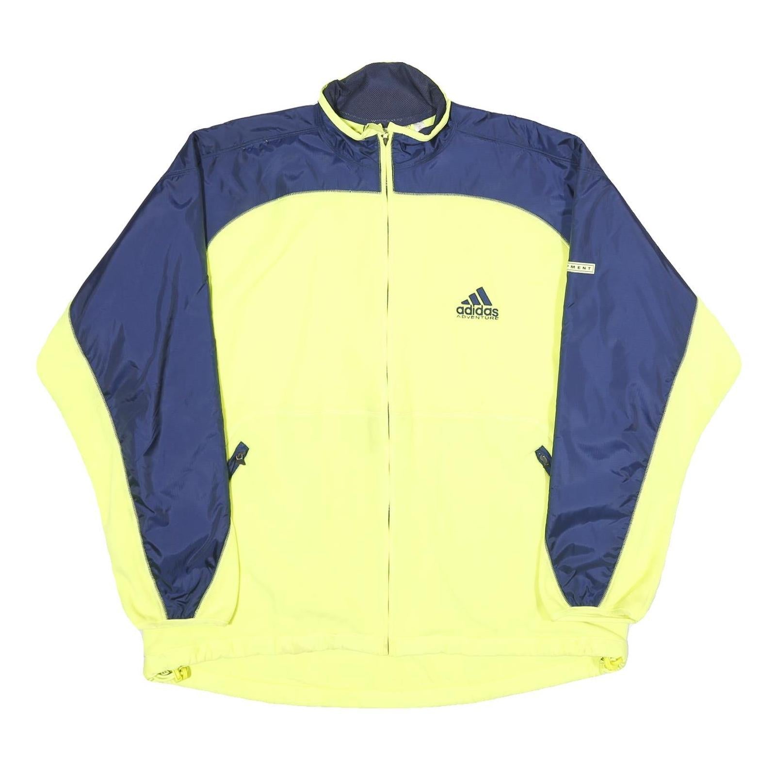 ADIDAS Mens Yellow & Blue Adventure Zip Up Polyester Jacket L Sports Track Refurbished - N/A refurbished available on Cerqular