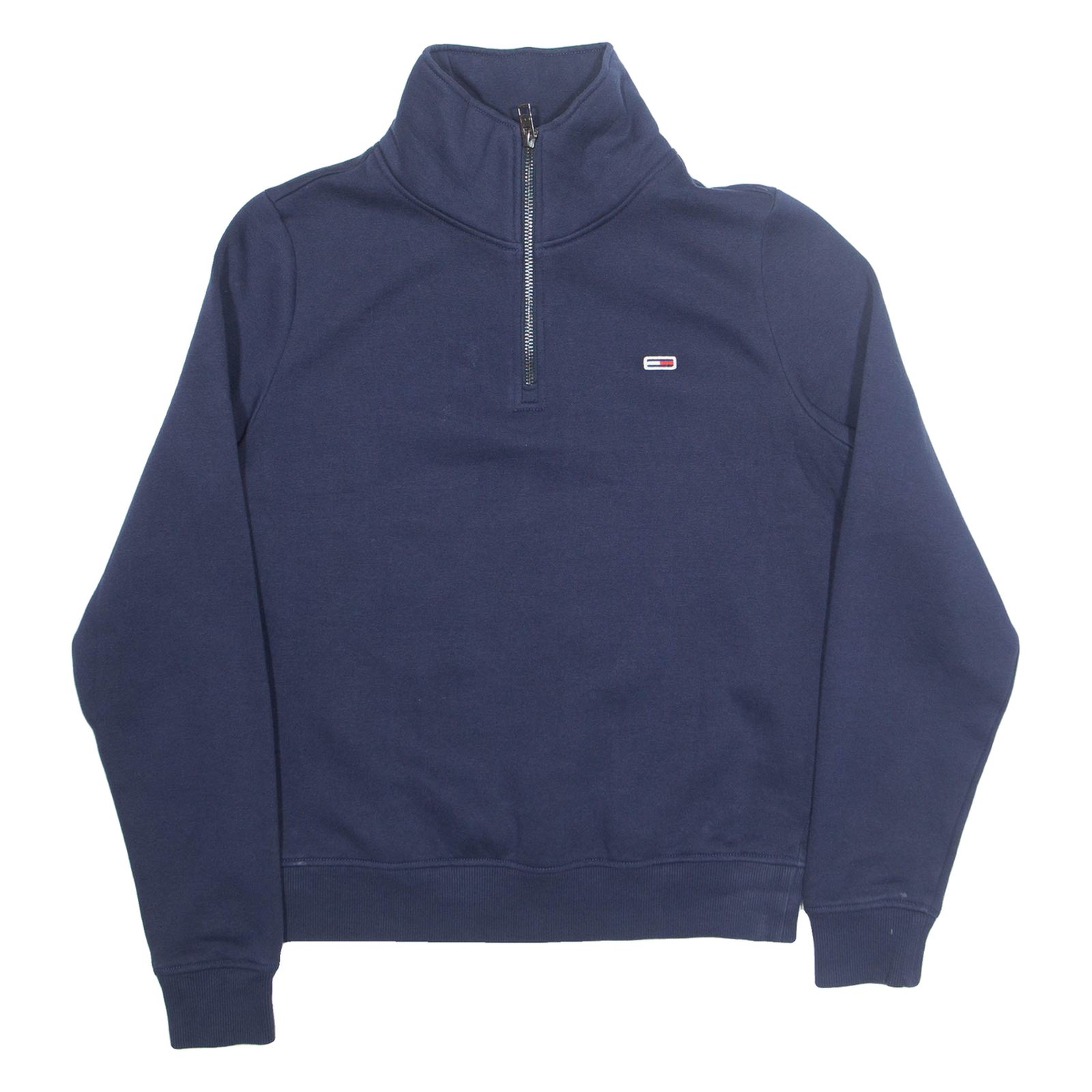 TOMMY HILFIGER Mens Sweatshirt Blue 1/4 Zip XXS Refurbished - N/A refurbished available on Cerqular