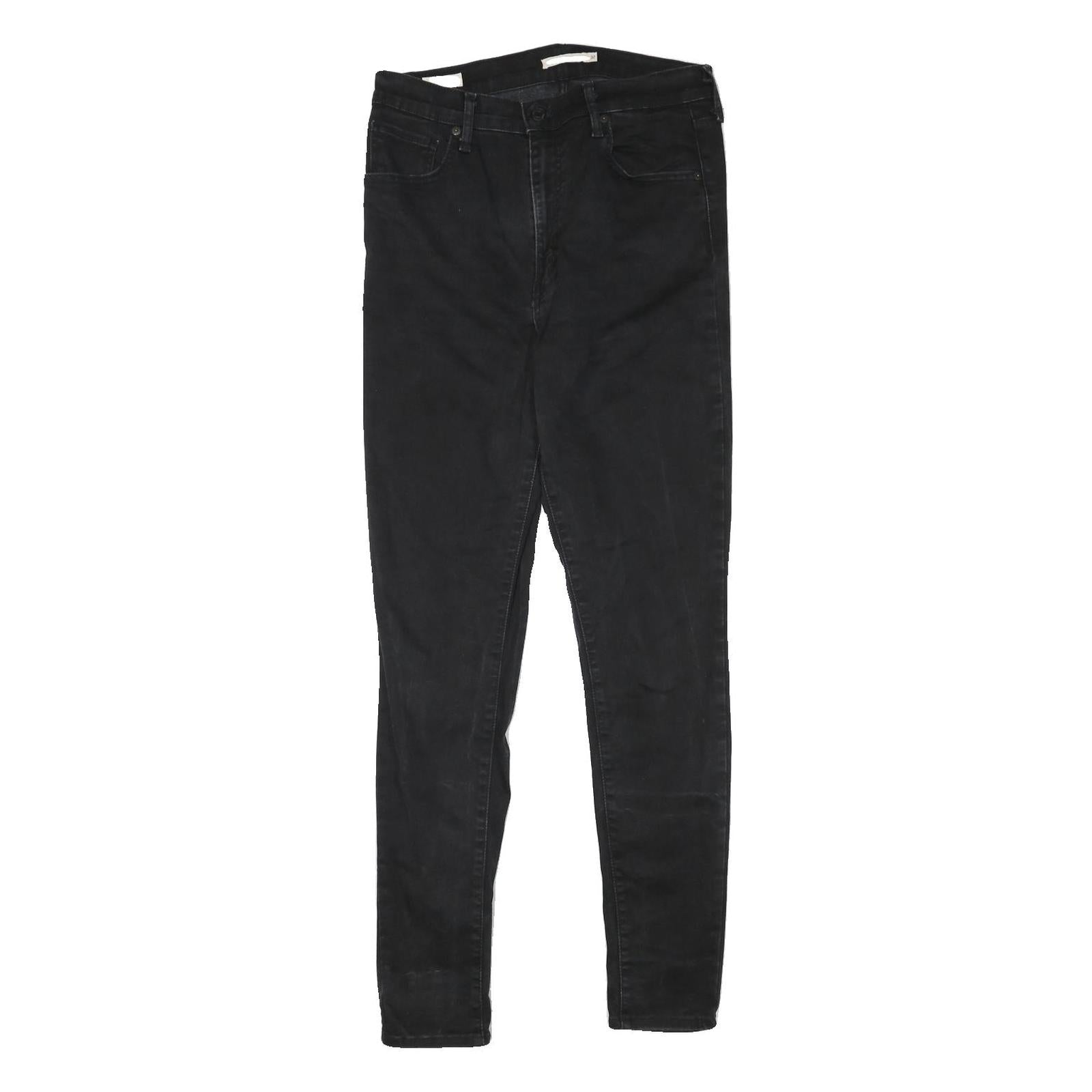 LEVI'S Womens Slim Black Denim Skinny Jeans Cotton Blend W30 L31 Zip Refurbished - N/A refurbished available on Cerqular