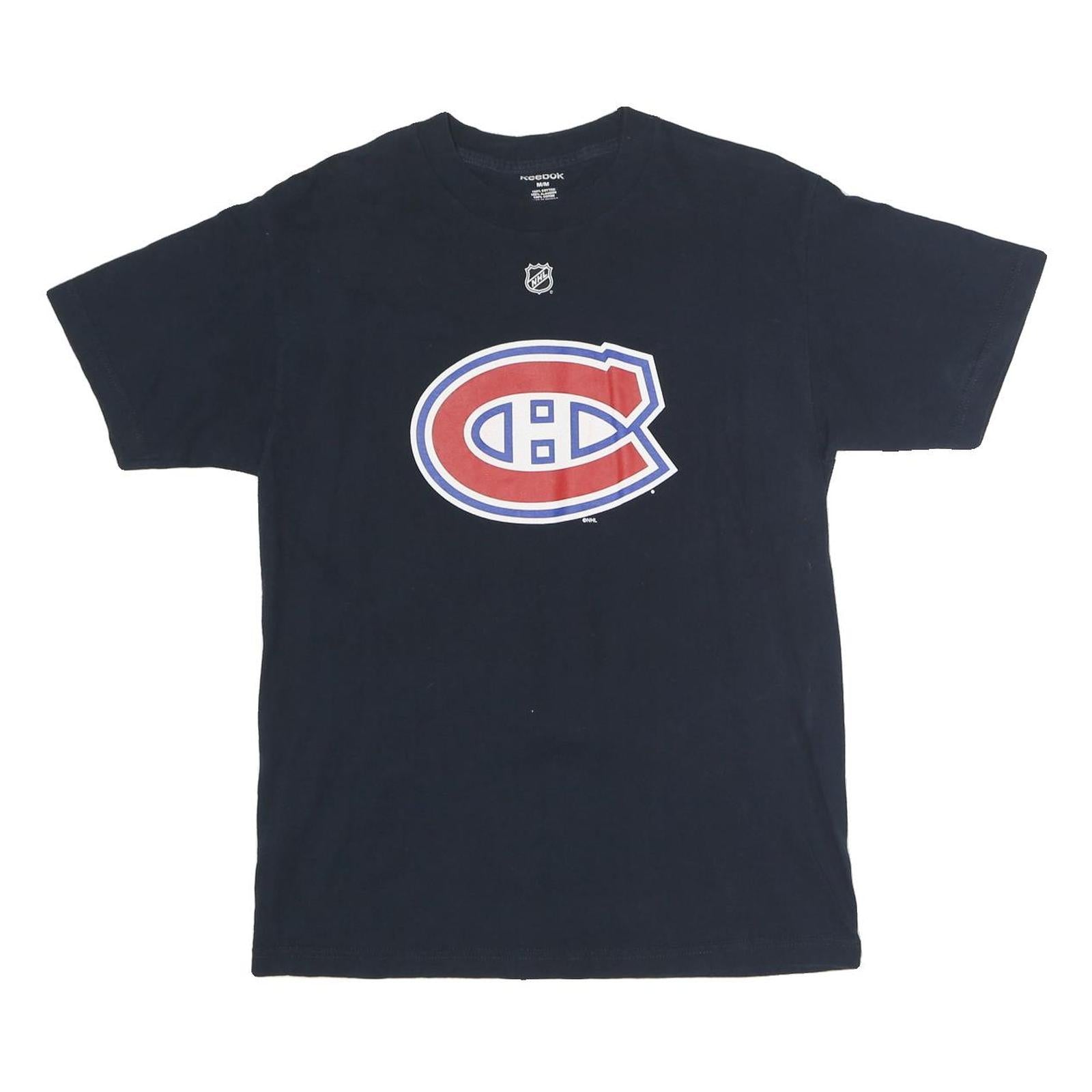 REEBOK Mens Black Montreal Canadiens NHL Graphic T-Shirt M Crew Neck Short Refurbished - N/A refurbished available on Cerqular