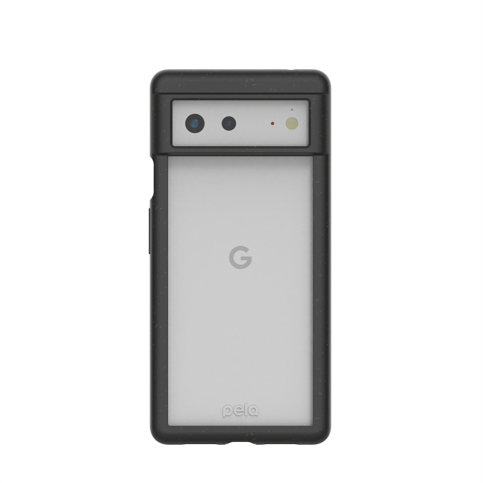 Buy Clear Google Pixel 6 Case with Black Ridge Refurbished - $27.00 Clear Google Pixel 6 Case with Black Ridge Refurbished - Pela Case refurbished available on Cerqular