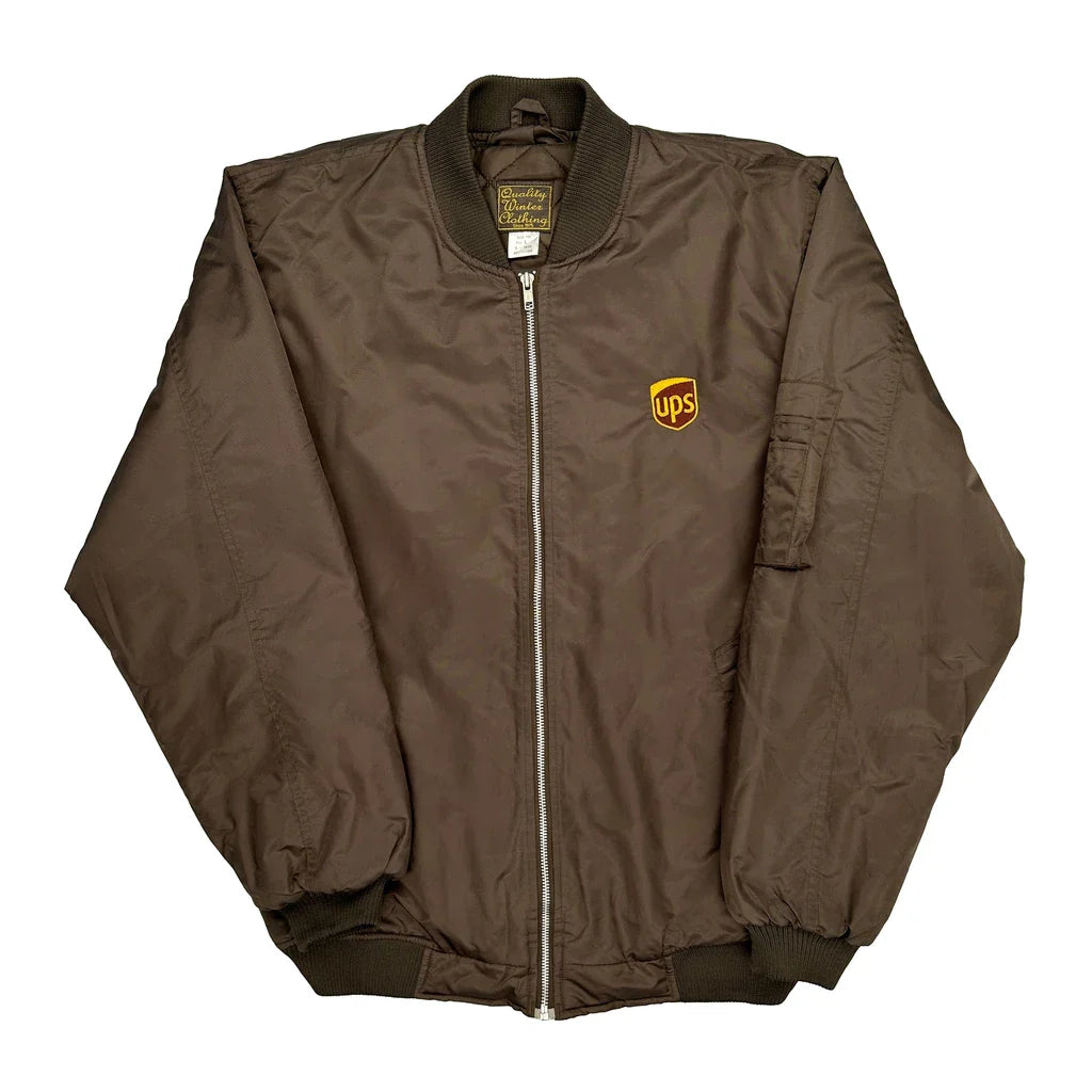 Buy Workwear Unbranded Bomber Jacket - Large Brown Polyester Refurbished - $87.09 Workwear Unbranded Bomber Jacket - Large Brown Polyester Refurbished - Thrifted (note: this is a term often used to describe second- refurbished available on Cerqular