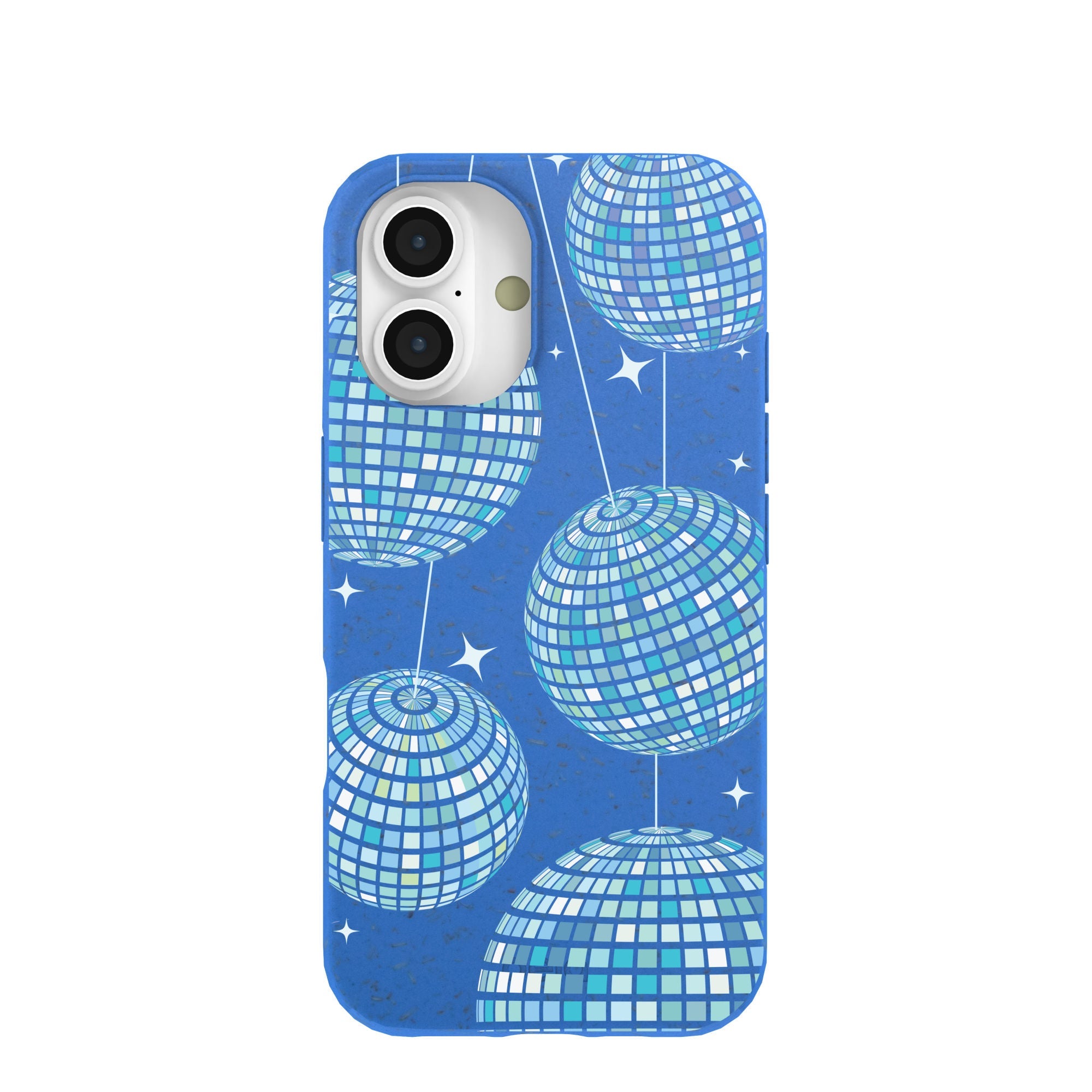 Electric Blue Blue Groove iPhone 16 Case Refurbished - Pela Case refurbished available on Cerqular