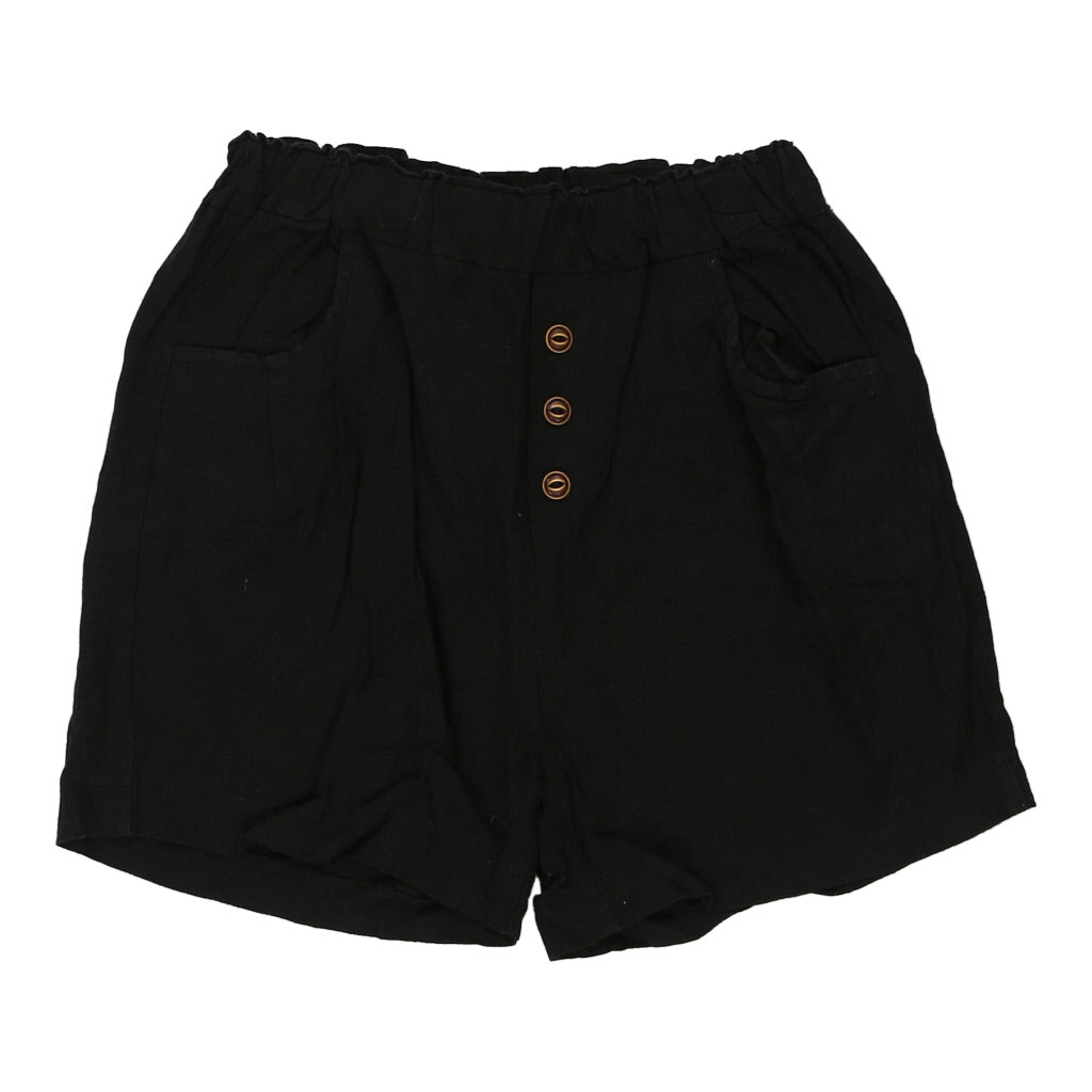 Unbranded Shorts - Small Black Cotton Refurbished - Thrifted (note: this is a term often used to describe second- refurbished available on Cerqular