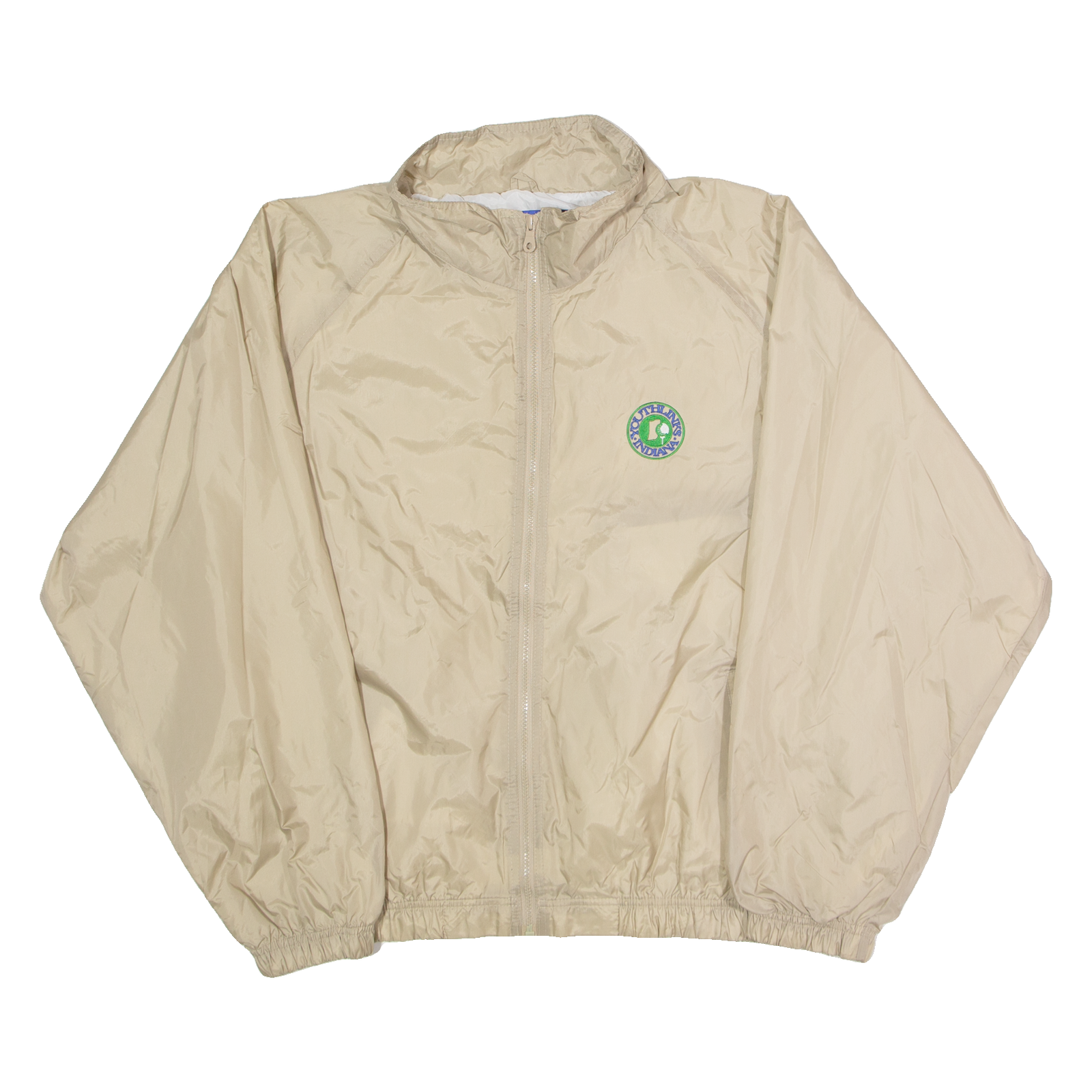 LOGO ATHLETIC Youthlinks California Mens Windbreaker Jacket Beige Nylon 90s USA XL Refurbished - N/A refurbished available on Cerqular