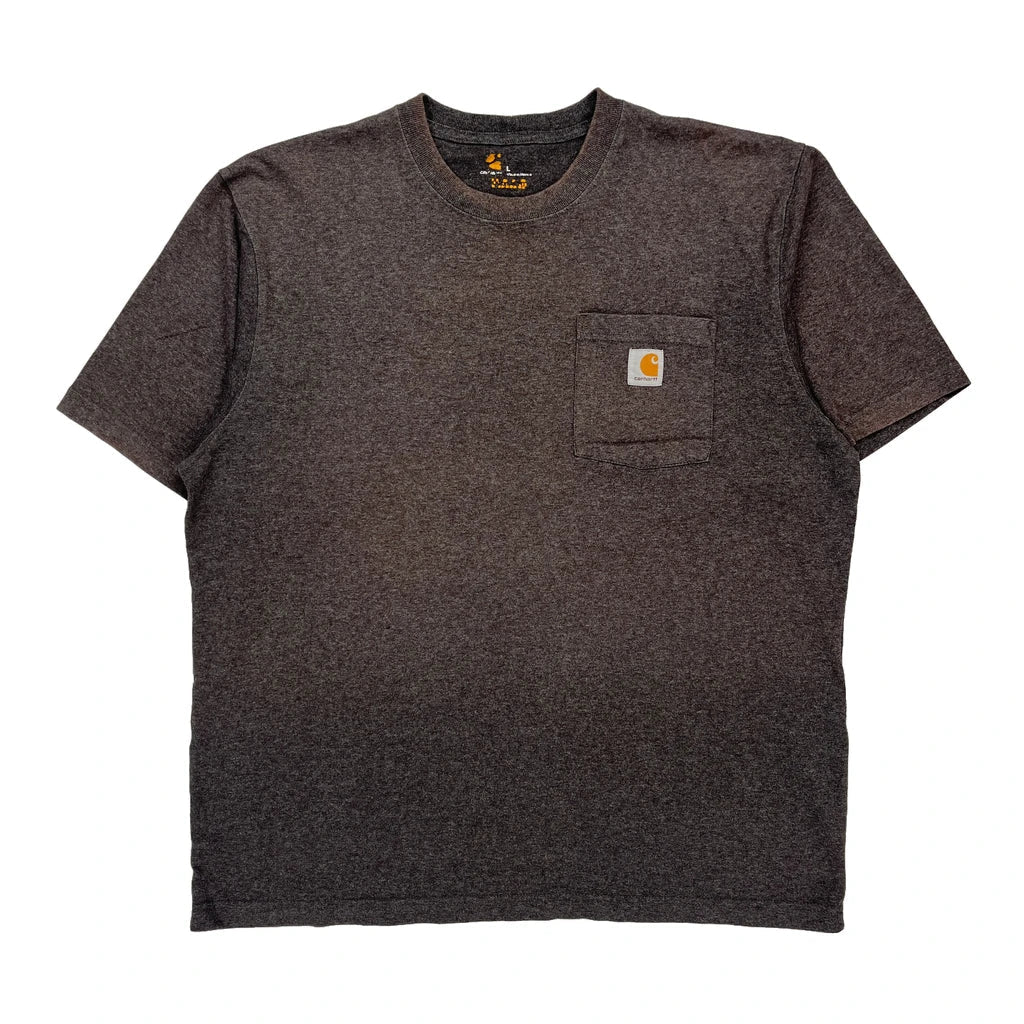 Buy Carhartt T-Shirt - Large Grey Cotton Refurbished - $33.49 Carhartt T-Shirt - Large Grey Cotton Refurbished - Thrifted (note: this is a term often used to describe second- refurbished available on Cerqular