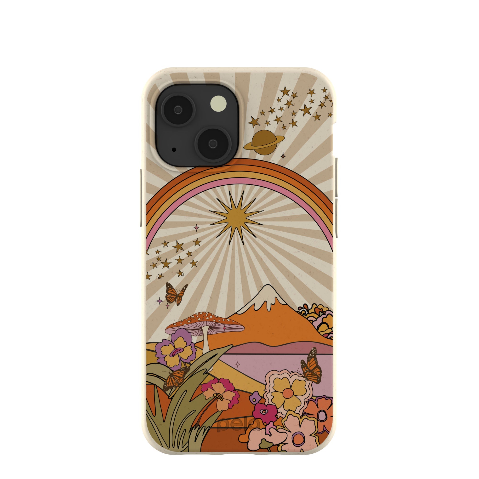London Fog Happy Camper iPhone 13 Mini Case Refurbished - Pela Case refurbished available on Cerqular