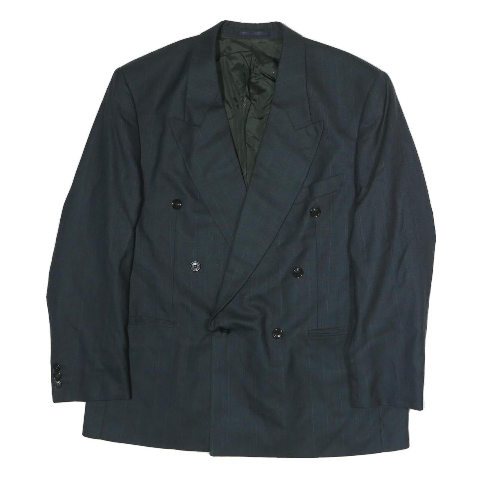 MCGREGOR Mens Blue 2XL Tailored Double Breasted Polyester Jacket Formal Classic Refurbished - N/A refurbished available on Cerqular