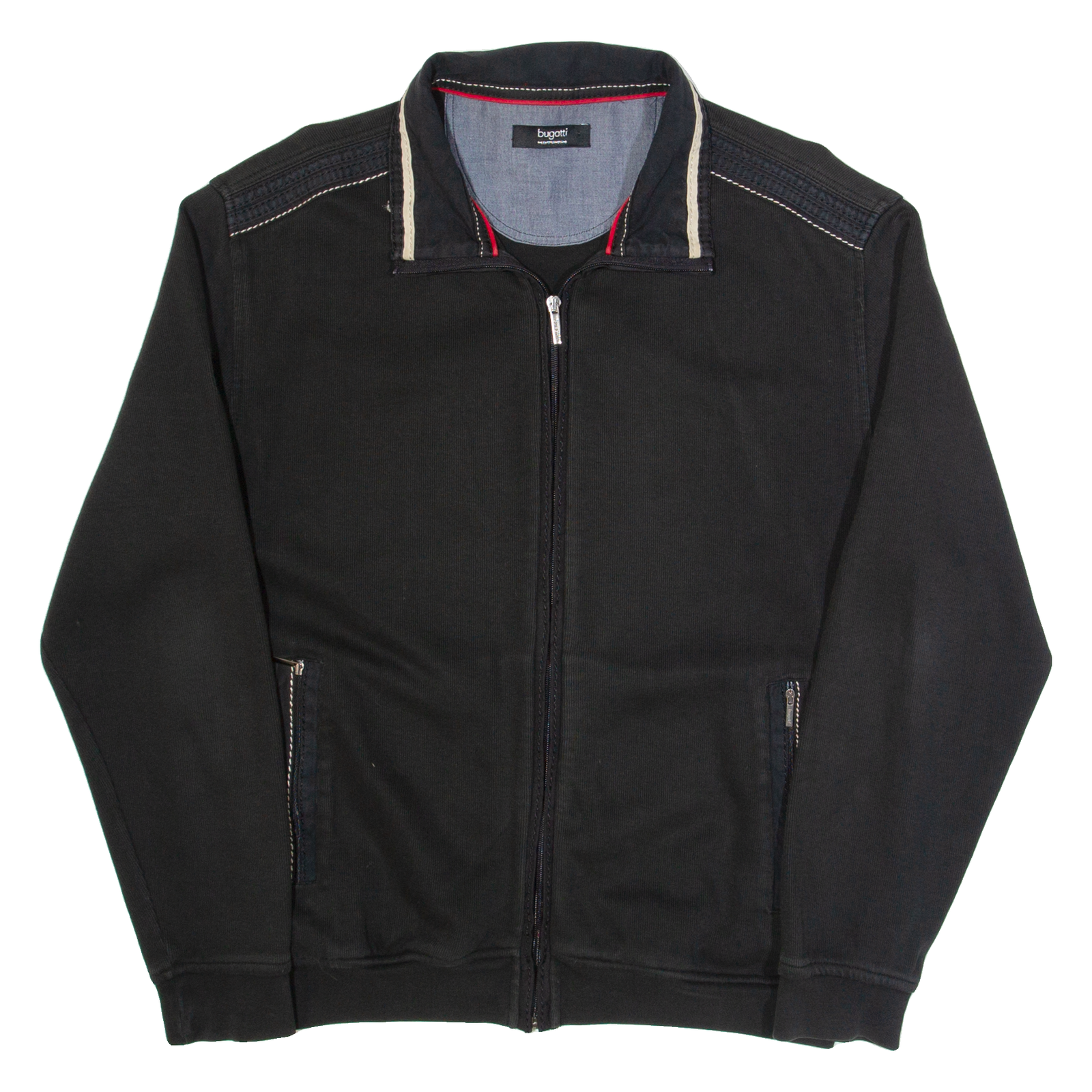 BUGATTI Mens Track Jacket Black M Refurbished - N/A refurbished available on Cerqular
