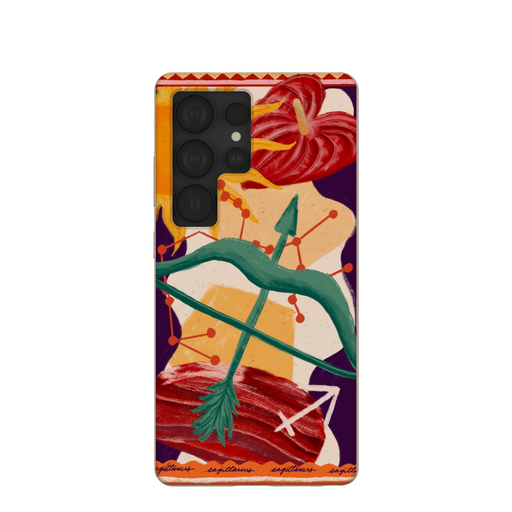 Seashell Sagittarius Archer Samsung Galaxy S25 Ultra Case Refurbished - Pela Case refurbished available on Cerqular