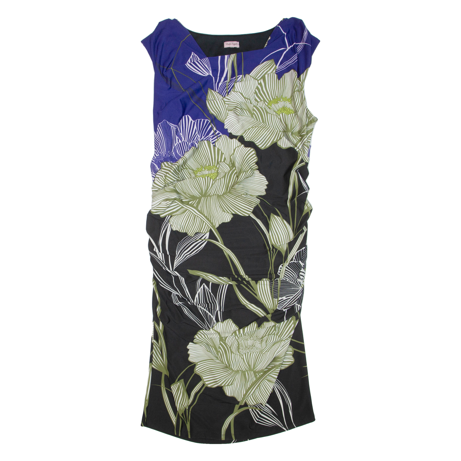 PHASE EIGHT Womens Bodycon Dress Black Floral Sleeveless Knee Length M Refurbished - N/A refurbished available on Cerqular