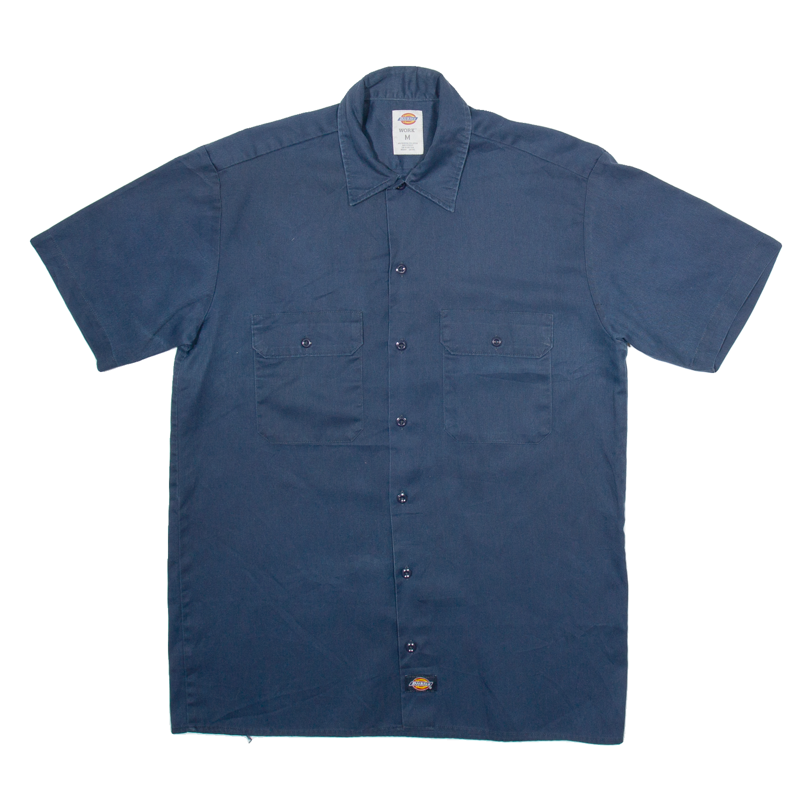 DICKIES Mens Worker Shirt Blue M Refurbished - N/A refurbished available on Cerqular