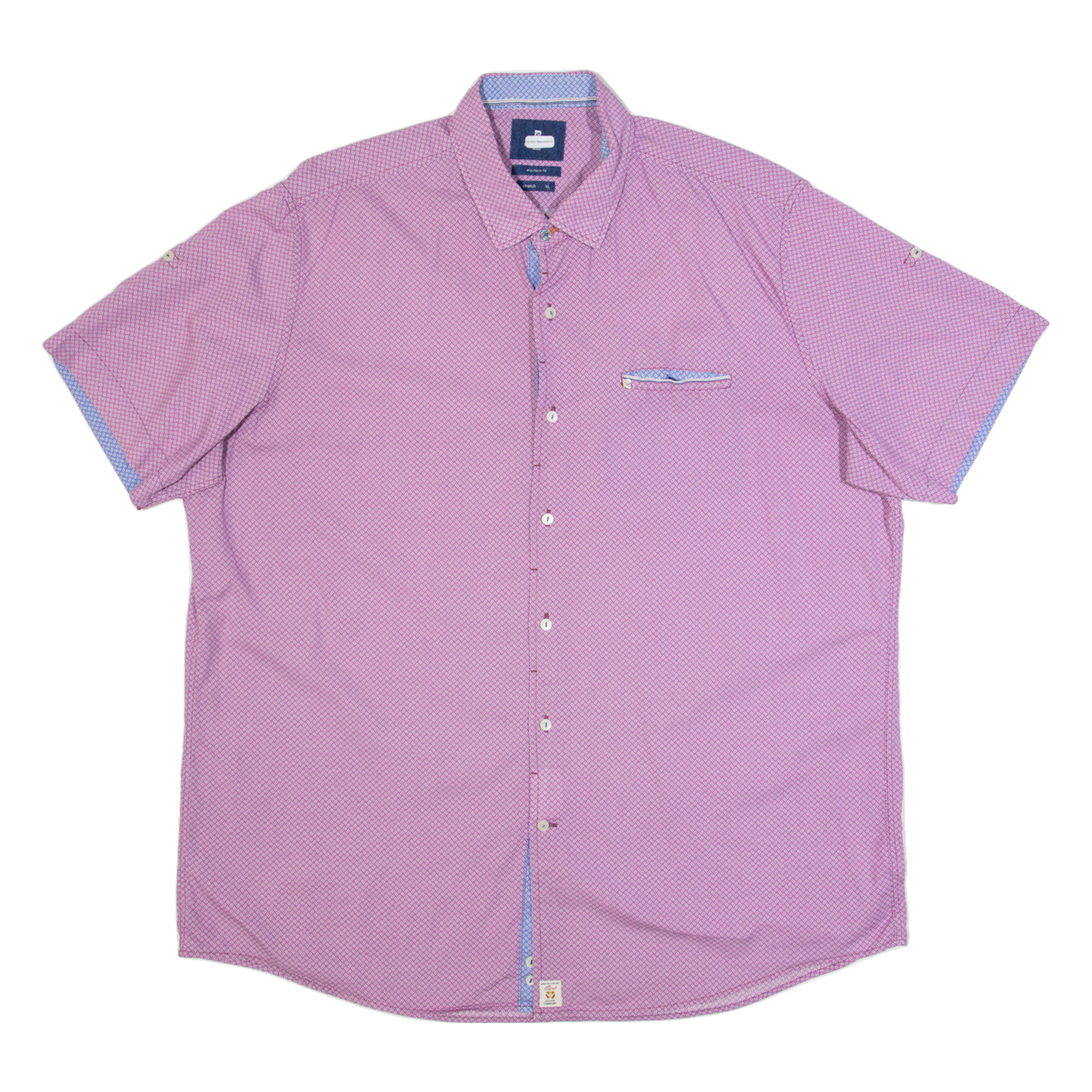 PIERRE CARDIN Mens Shirt Pink Spotted XL Refurbished - N/A refurbished available on Cerqular