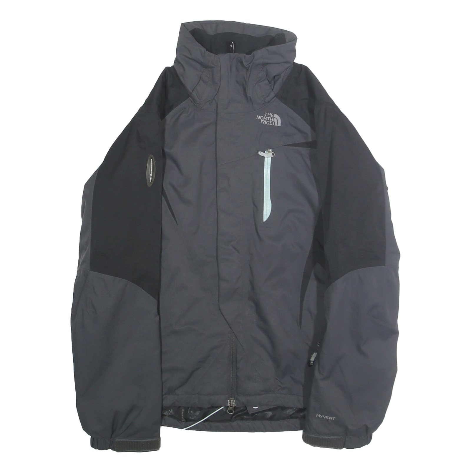 THE NORTH FACE Womens Black & Charcoal Outdoor Jacket M Polyamide Blend Zip Refurbished - N/A refurbished available on Cerqular