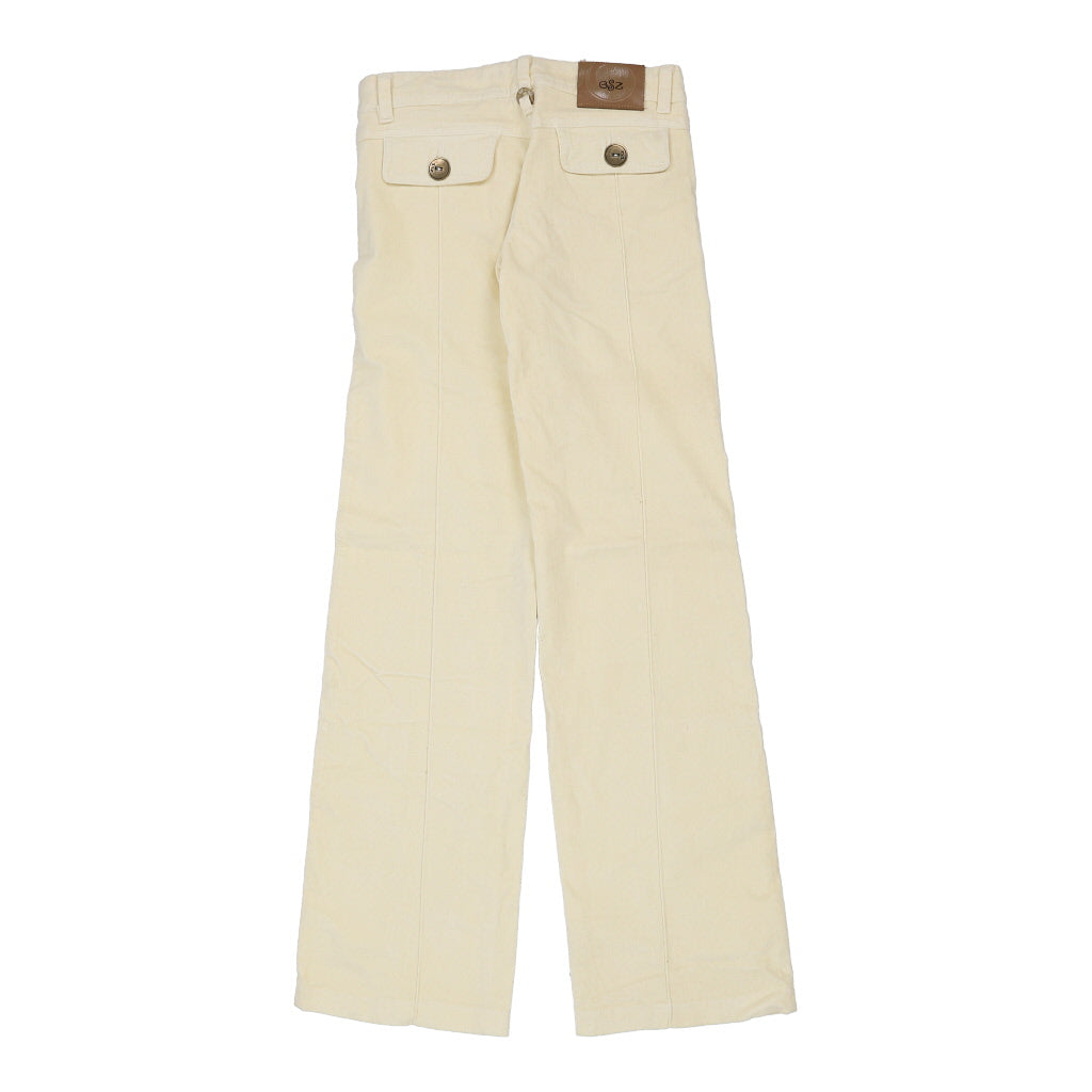 Esz Trousers - 30W UK 10 Beige Cotton Refurbished - Thrifted (note: this is a term often used to describe second- refurbished available on Cerqular