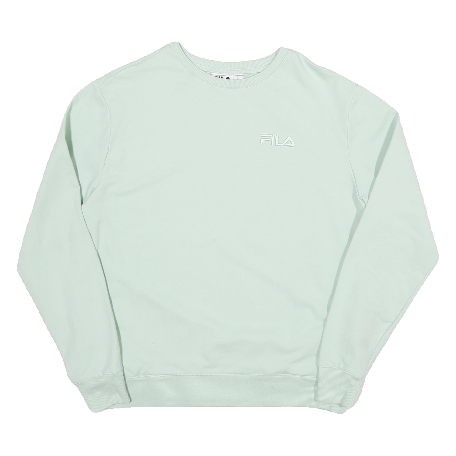FILA Mens Pale Green Crew Neck M Sweatshirt Cotton Blend Casual Pullover Refurbished - N/A refurbished available on Cerqular