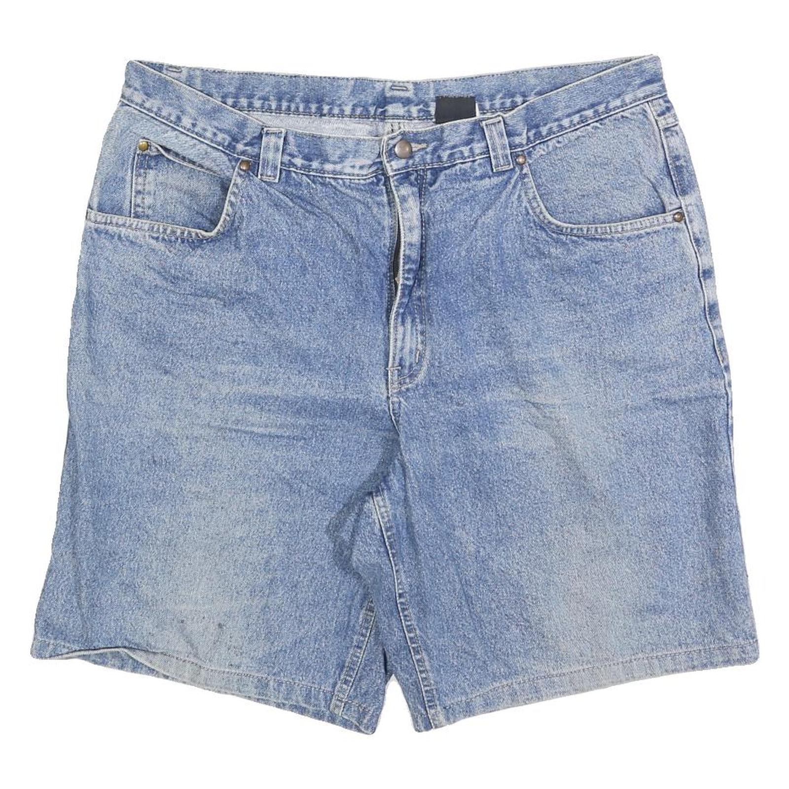 Mens Denim Blue Shorts XL W38 Classic Fit Cotton Blend Casual Summer Wear Refurbished - N/A refurbished available on Cerqular