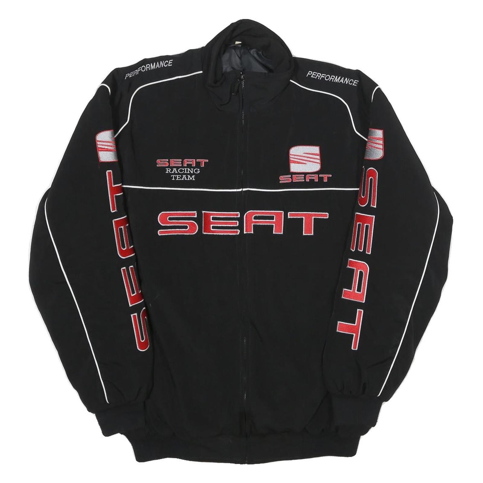 Buy SEAT Mens Black Racing Team Jacket L Polyester Blend Zip Performance Motorsport Refurbished - $227.49 SEAT Mens Black Racing Team Jacket L Polyester Blend Zip Performance Motorsport Refurbished - N/A refurbished available on Cerqular