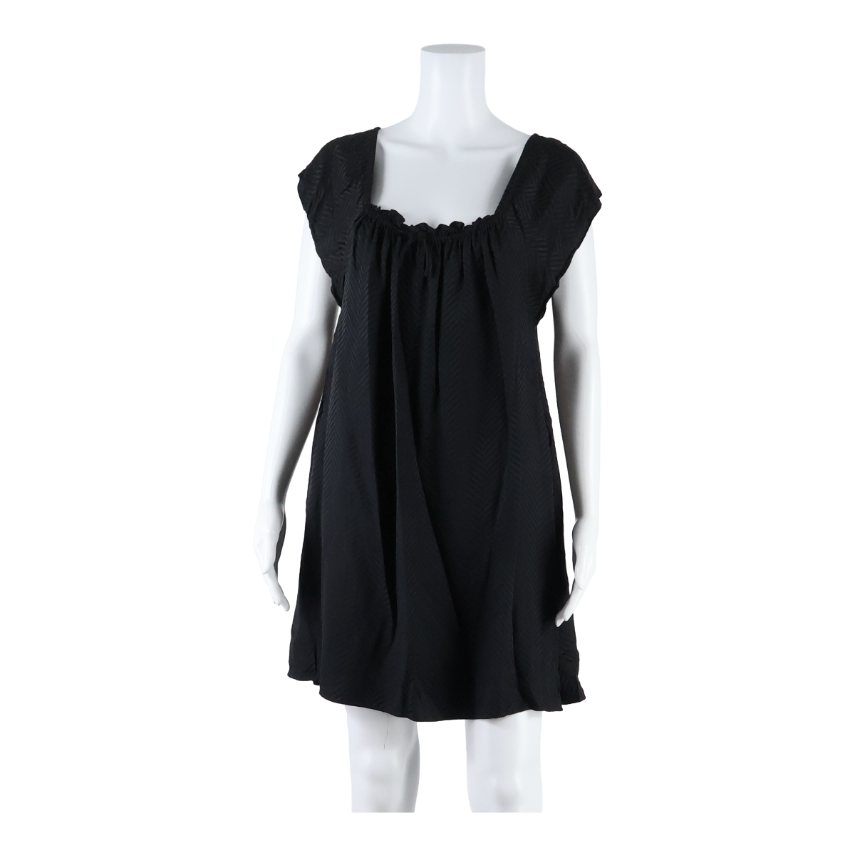 LADY AVENUE Womens Shift Dress Black Silk Geometric Sleeveless Short S Refurbished - N/A refurbished available on Cerqular