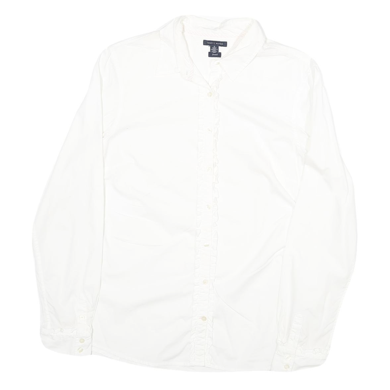Buy TOMMY HILFIGER Womens White Cotton Blend Shirt UK 10 Long Sleeve Button Collar Refurbished - $29.89 TOMMY HILFIGER Womens White Cotton Blend Shirt UK 10 Long Sleeve Button Collar Refurbished - N/A refurbished available on Cerqular
