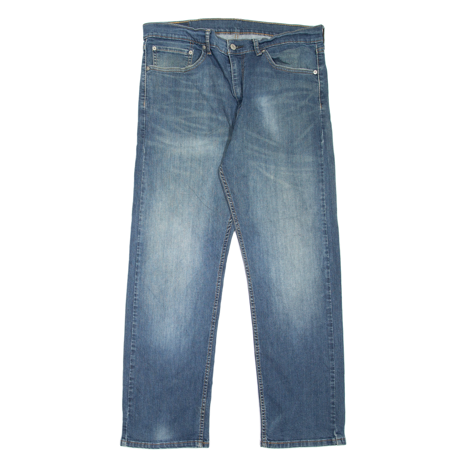 LEVI'S 505 Jeans Mens Blue Regular Straight Stone Wash W36 L30 Refurbished - N/A refurbished available on Cerqular