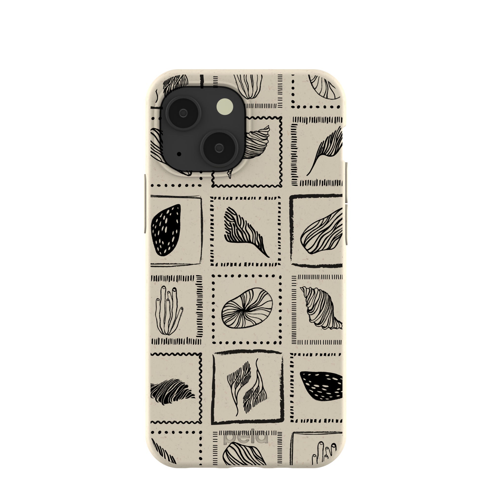 London Fog Coral Tiles iPhone 13 Mini Case Refurbished - Pela Case refurbished available on Cerqular
