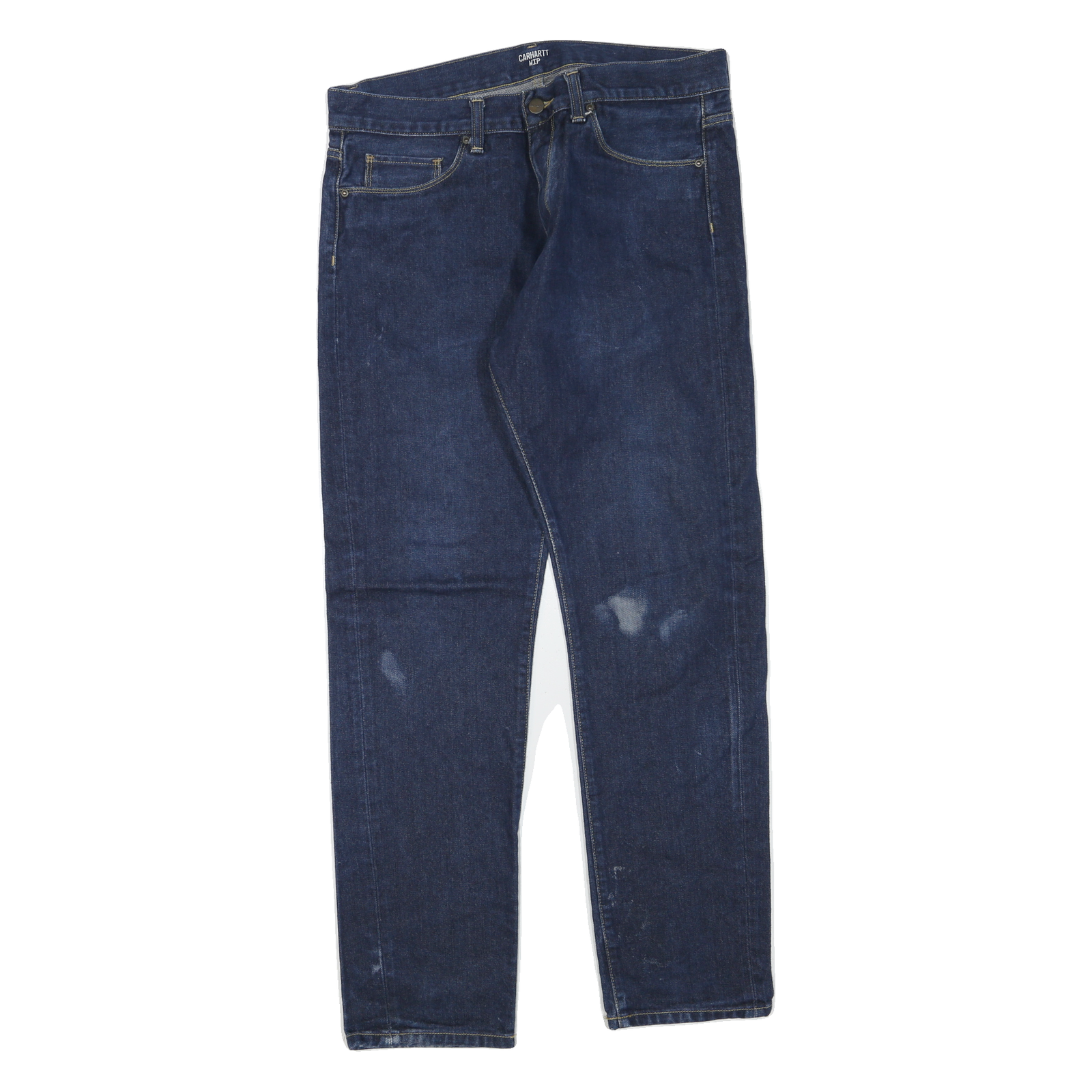 CARHARTT Mens Regular Fit Zip Blue Denim Jeans W34 L30 Classic Cotton Blend Refurbished - N/A refurbished available on Cerqular