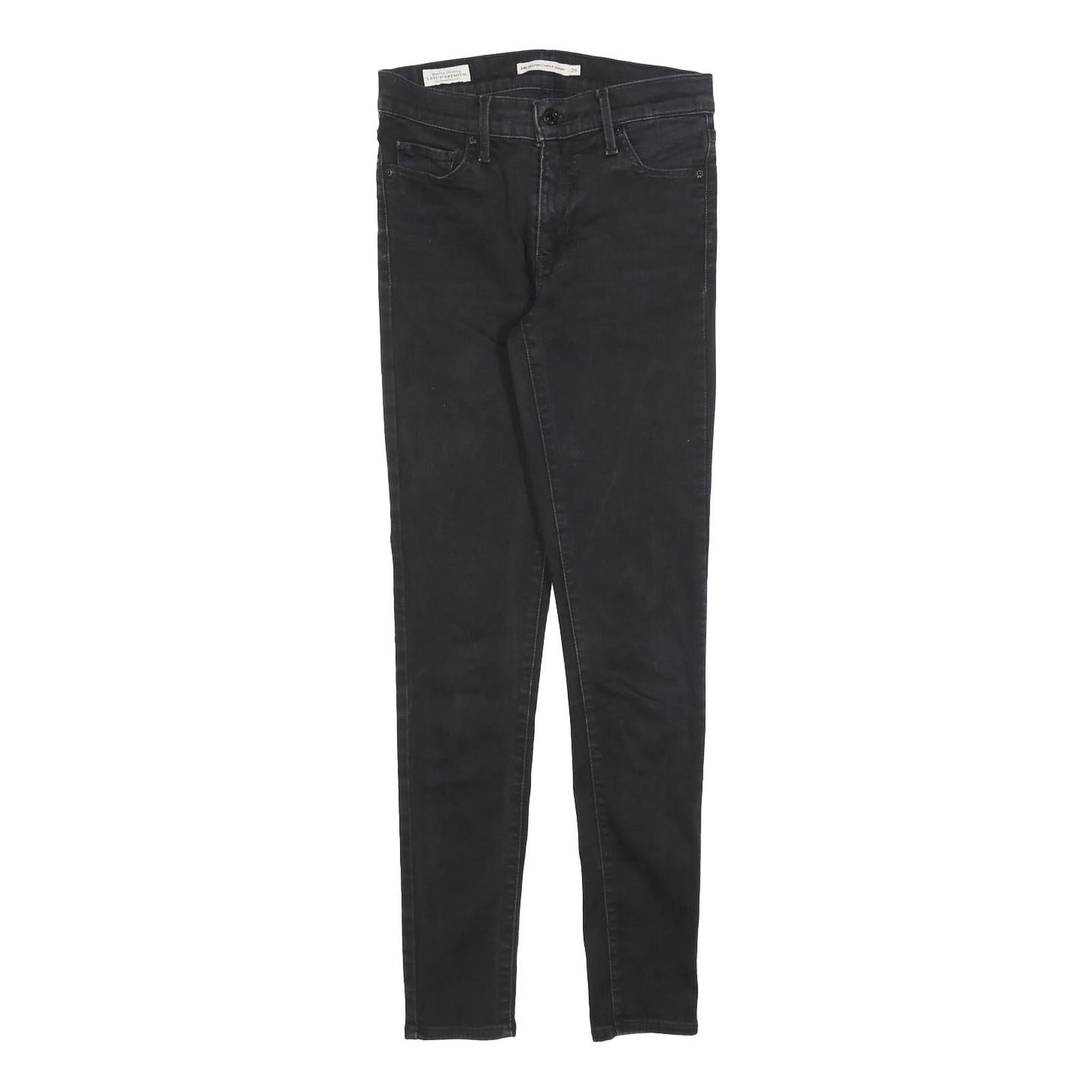 LEVI'S 311 Womens Jeans Black Slim Skinny Denim Medium W26 L30 Stretch Refurbished - N/A refurbished available on Cerqular