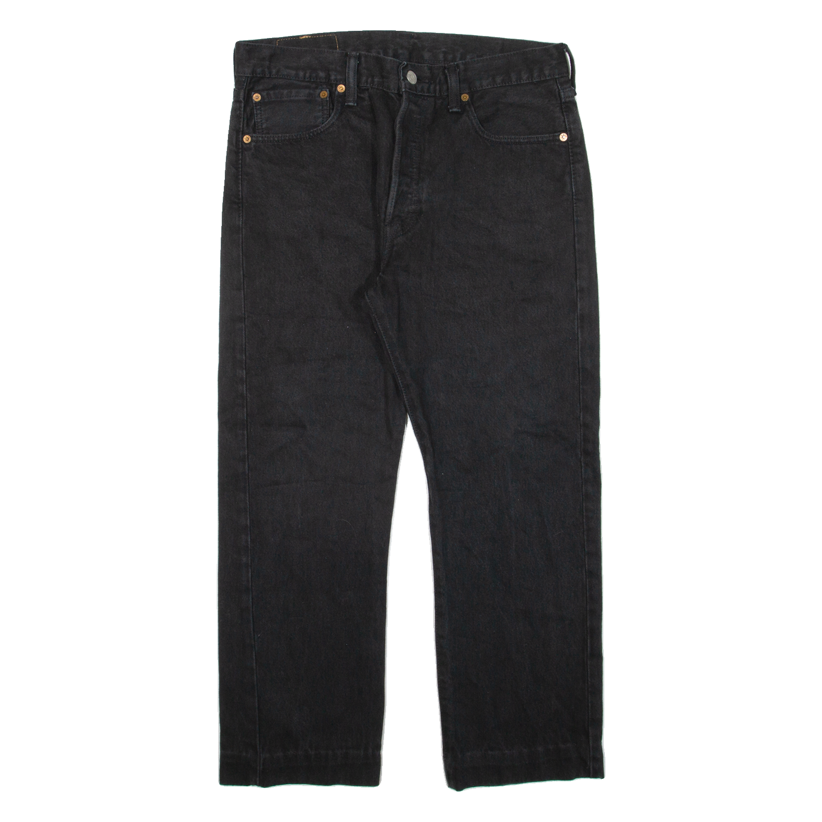 LEVI'S 501 Jeans Mens Black Regular Straight W32 L24 Refurbished - N/A refurbished available on Cerqular