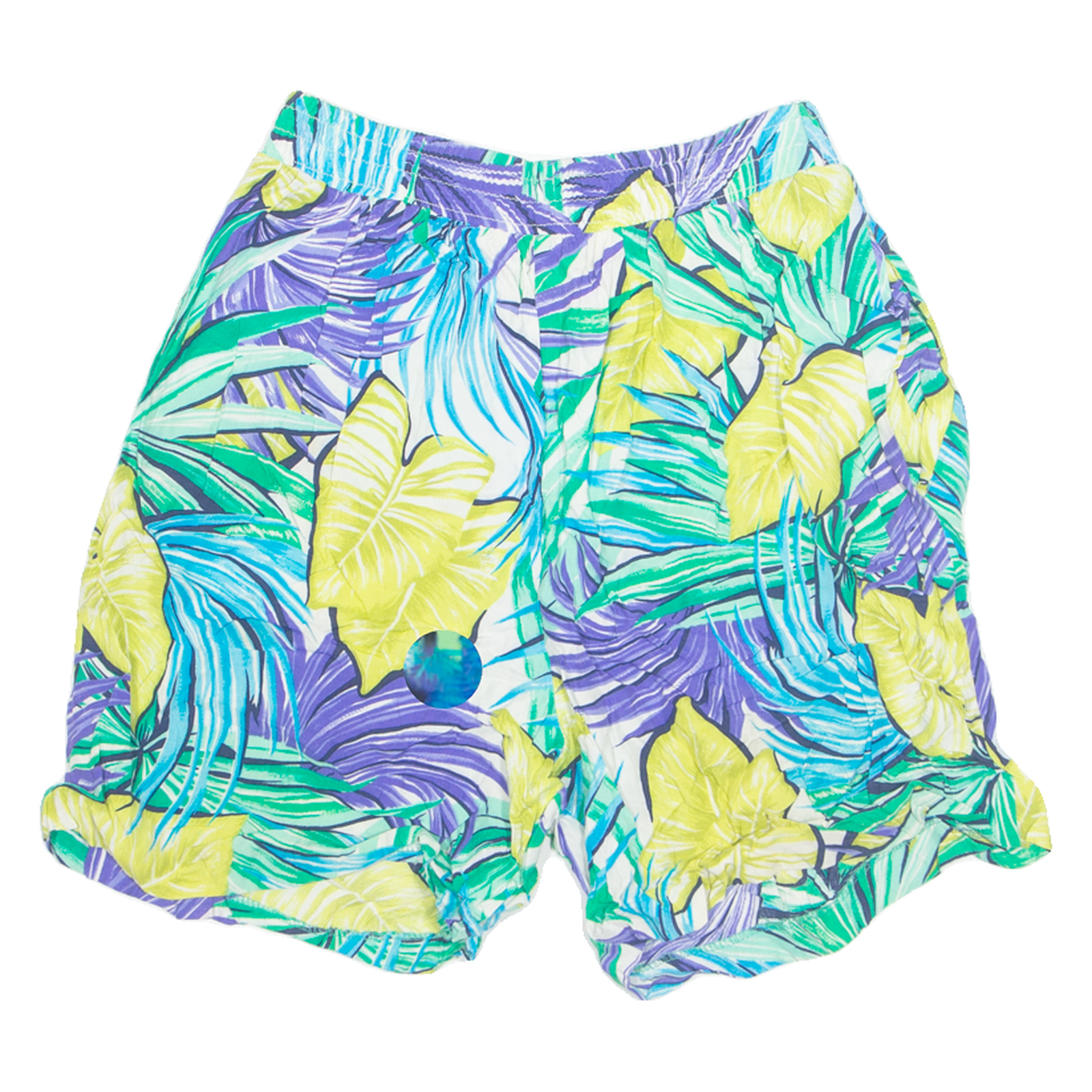 SOPHISICATES Womens Chino Shorts Blue 90s Floral S W26 Refurbished - N/A refurbished available on Cerqular