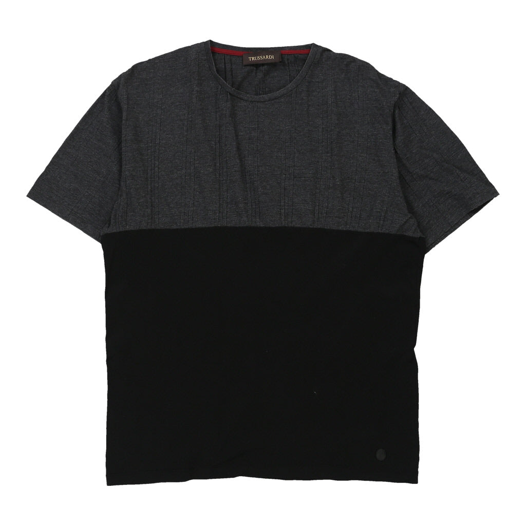 Trussardi T-Shirt - 2XL Black Cotton Refurbished - Thrifted (note: this is a term often used to describe second- refurbished available on Cerqular