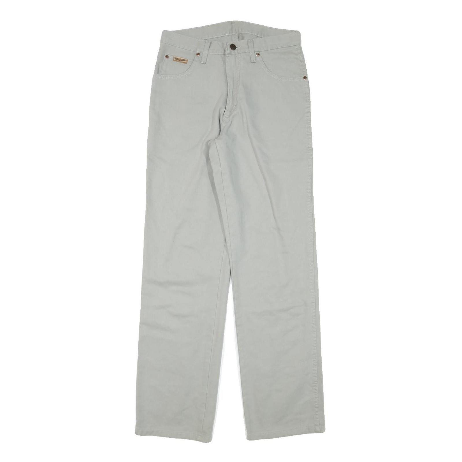 WRANGLER Mens Regular Fit Beige Cotton Blend Trousers W30 L32 Classic Zip Refurbished - N/A refurbished available on Cerqular