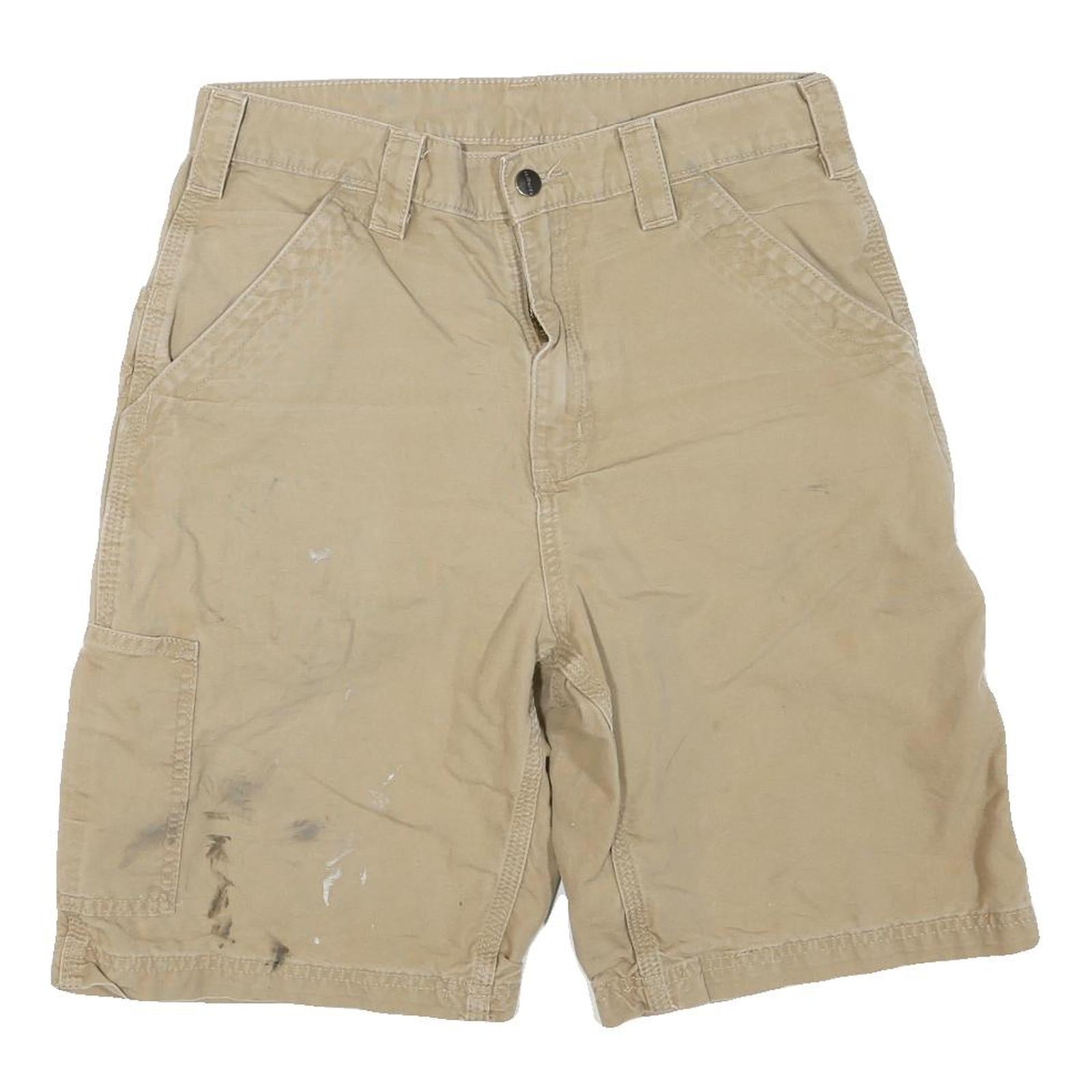 CARHARTT Mens Beige Casual Shorts M W31 Cotton Blend Workwear Utility Refurbished - N/A refurbished available on Cerqular