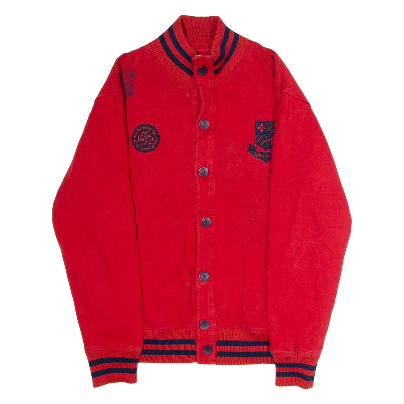 TOMMY HILFIGER Womens Varsity Jacket Red XL Refurbished - N/A refurbished available on Cerqular