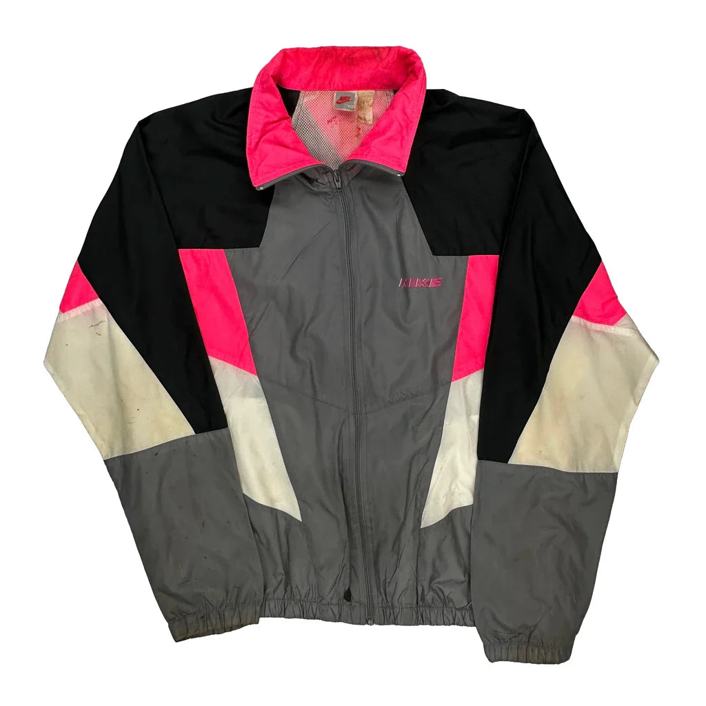 Nike Windbreaker - XL Black Polyester Refurbished - Thrifted (note: this is a term often used to describe second- refurbished available on Cerqular