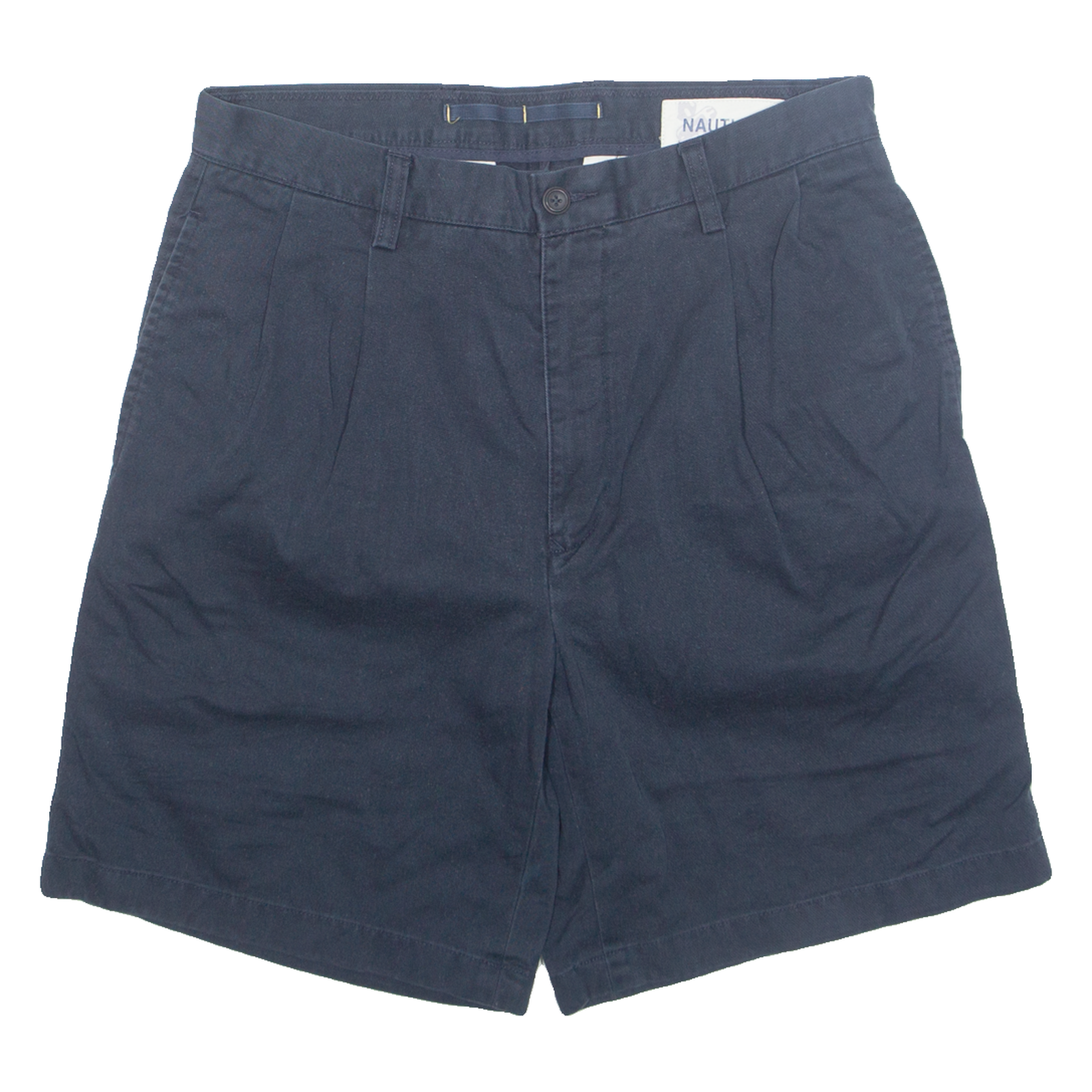 NAUTICA Mens Chino Shorts Blue M W33 Refurbished - N/A refurbished available on Cerqular
