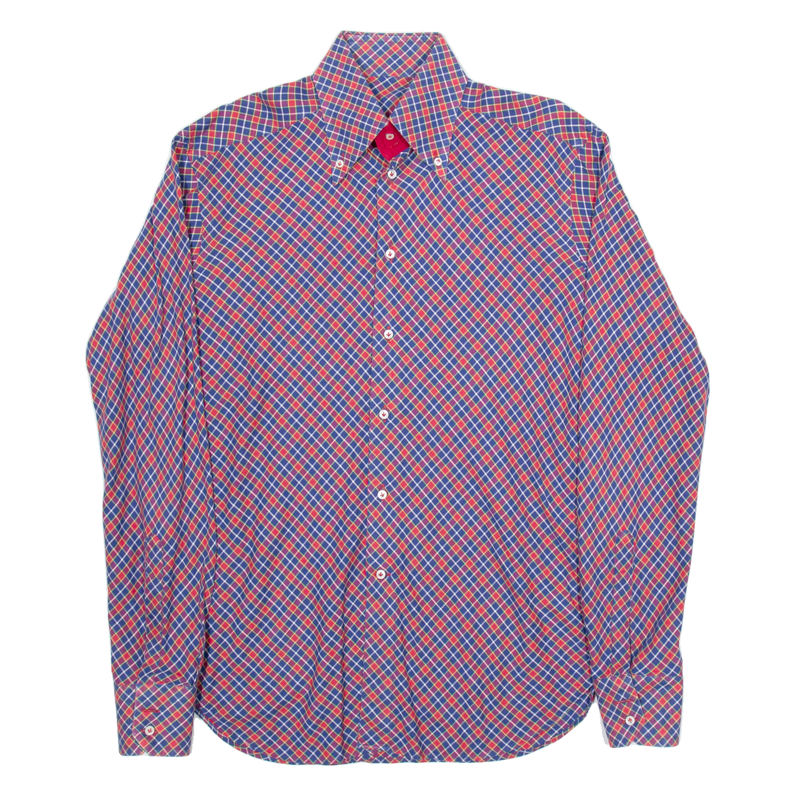 Mens Shirt Red Check Long Sleeve L Refurbished - N/A refurbished available on Cerqular