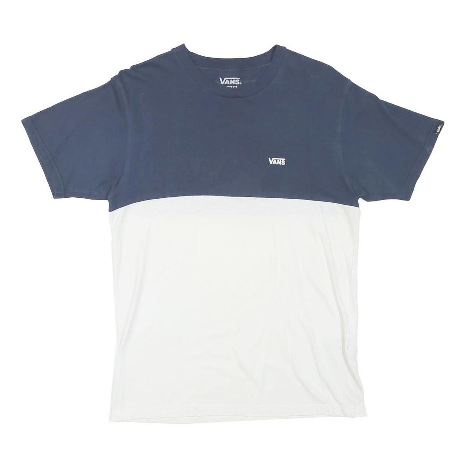 Buy VANS Mens Blue & White Modern T-Shirt S Short Sleeve Crew Neck Cotton Blend Refurbished - $18.19 VANS Mens Blue & White Modern T-Shirt S Short Sleeve Crew Neck Cotton Blend Refurbished - N/A refurbished available on Cerqular