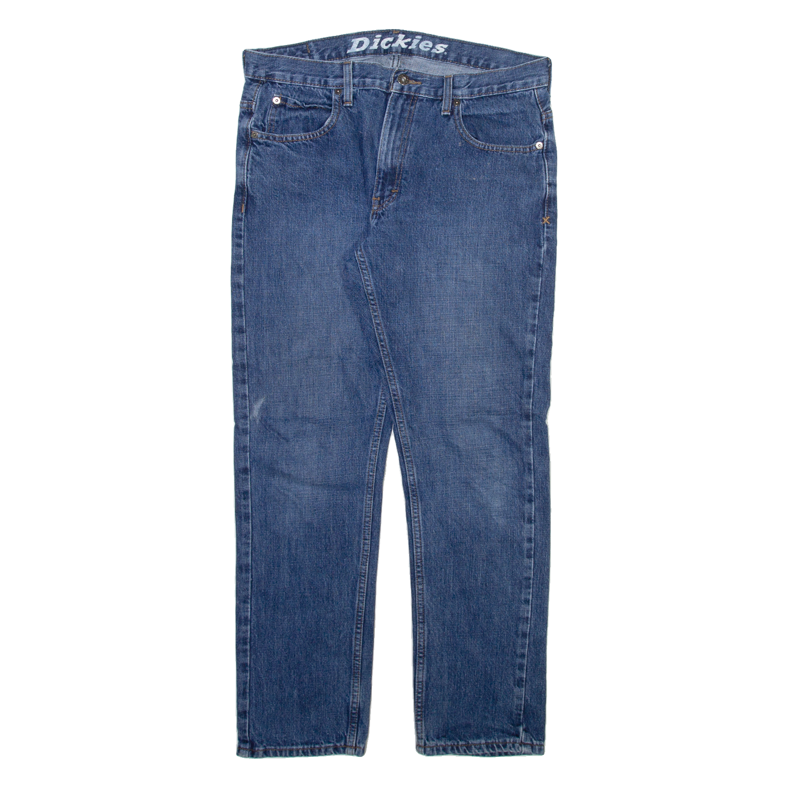 DICKIES Mens Jeans Blue Slim Straight W32 L30 Refurbished - N/A refurbished available on Cerqular