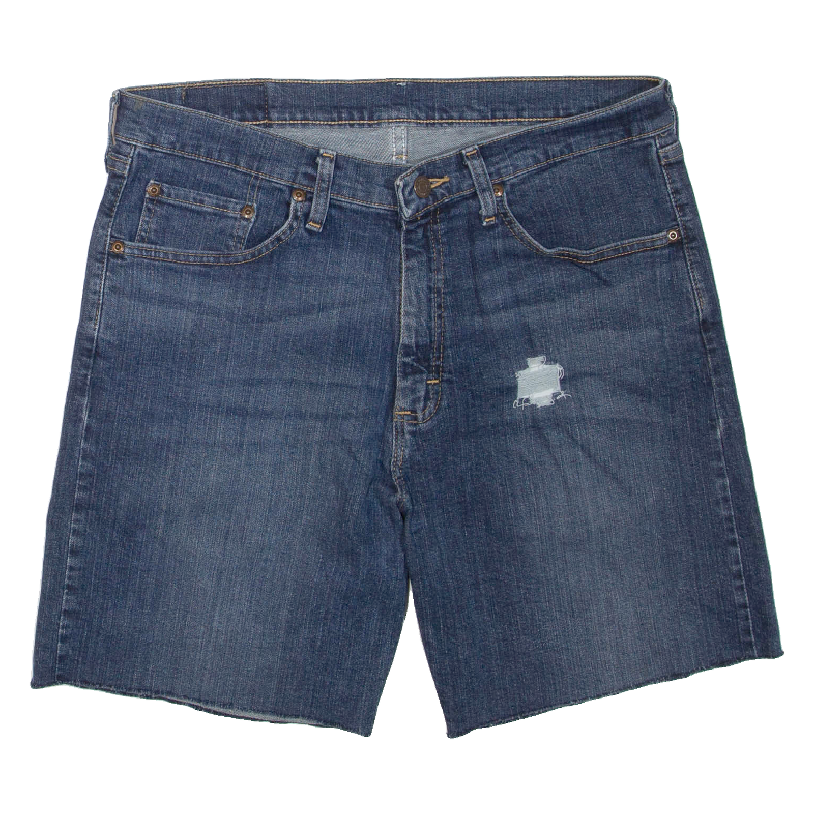 WRANGLER Mens Denim Shorts Blue M W34 Refurbished - N/A refurbished available on Cerqular