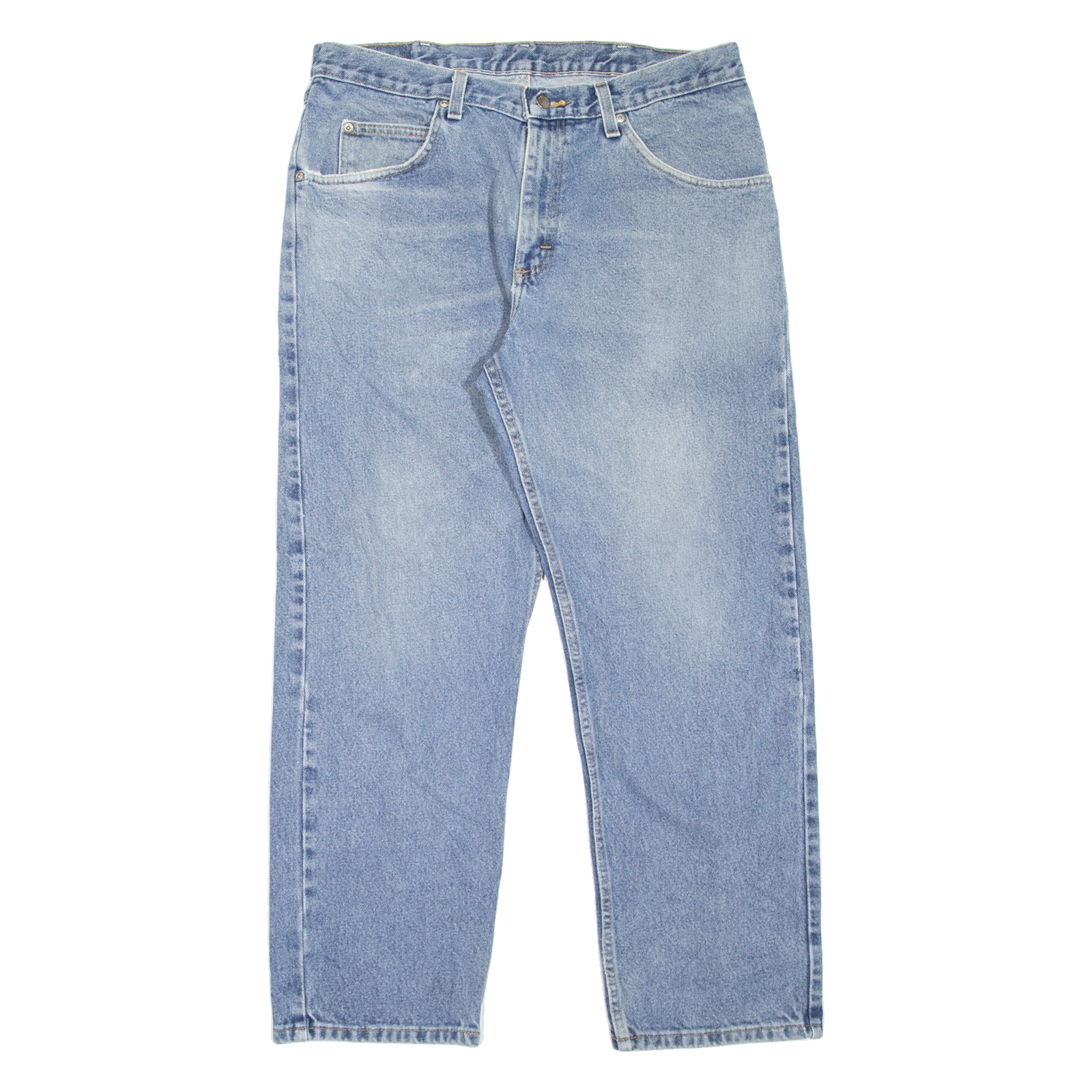 WRANGLER Mens Jeans Blue Relaxed Tapered Stone Wash W34 L29 Refurbished - N/A refurbished available on Cerqular