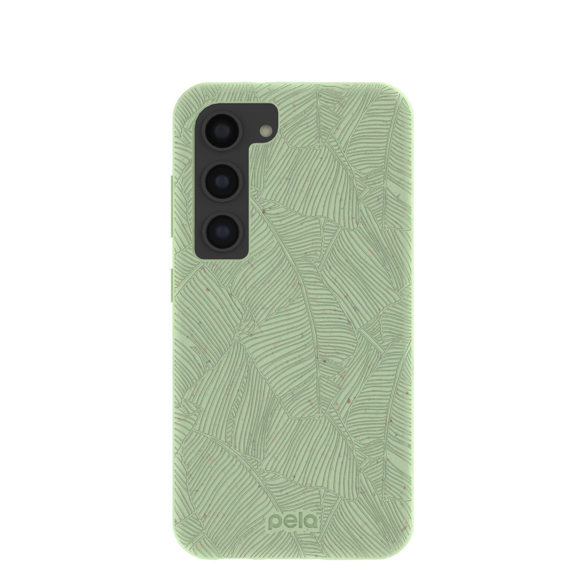Sage Green Lushy Leaves Samsung Galaxy S23 Case Refurbished - Pela Case refurbished available on Cerqular