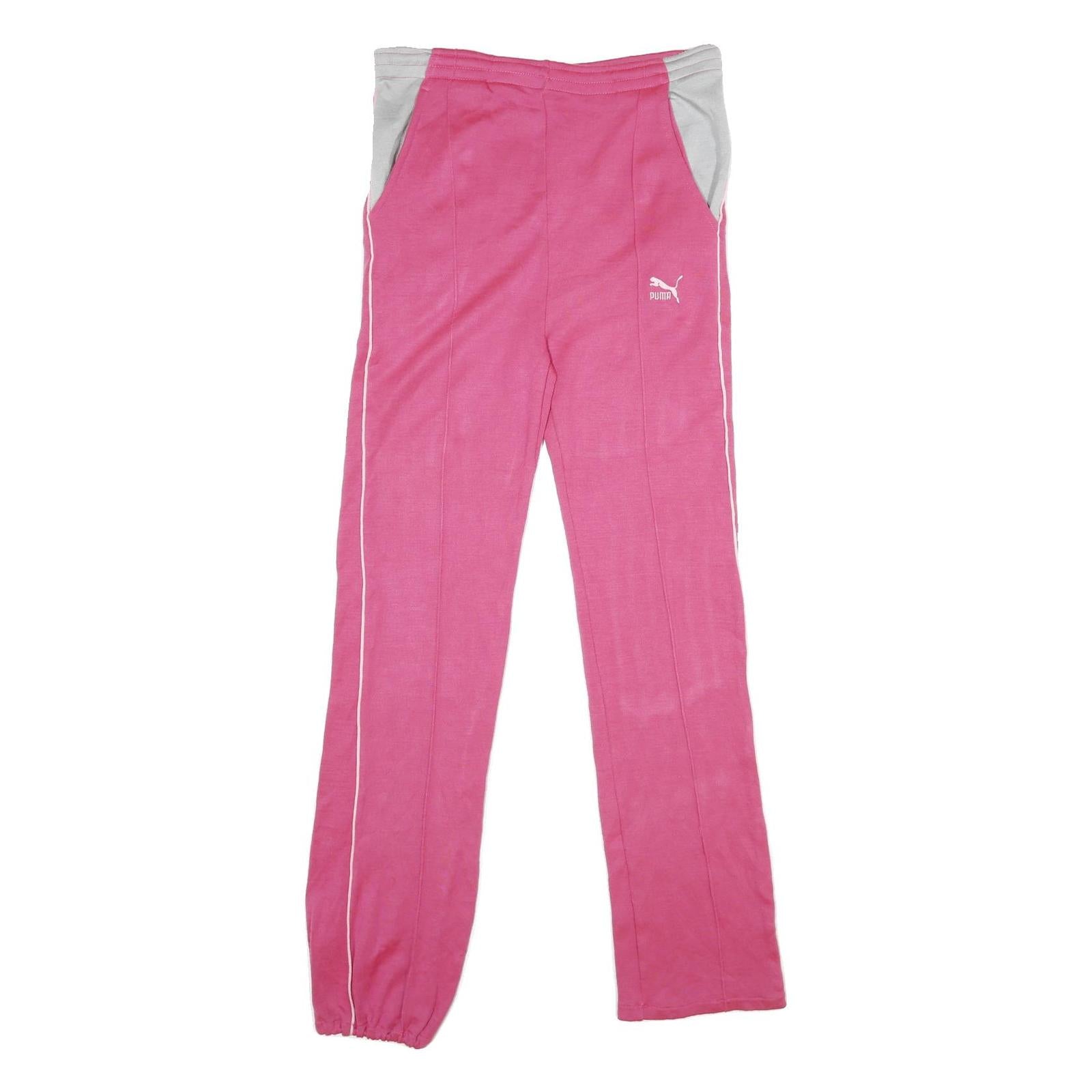 PUMA Womens Joggers Pink & Grey S W32 L31 Slim Tapered Fit Casual Sport Refurbished - N/A refurbished available on Cerqular