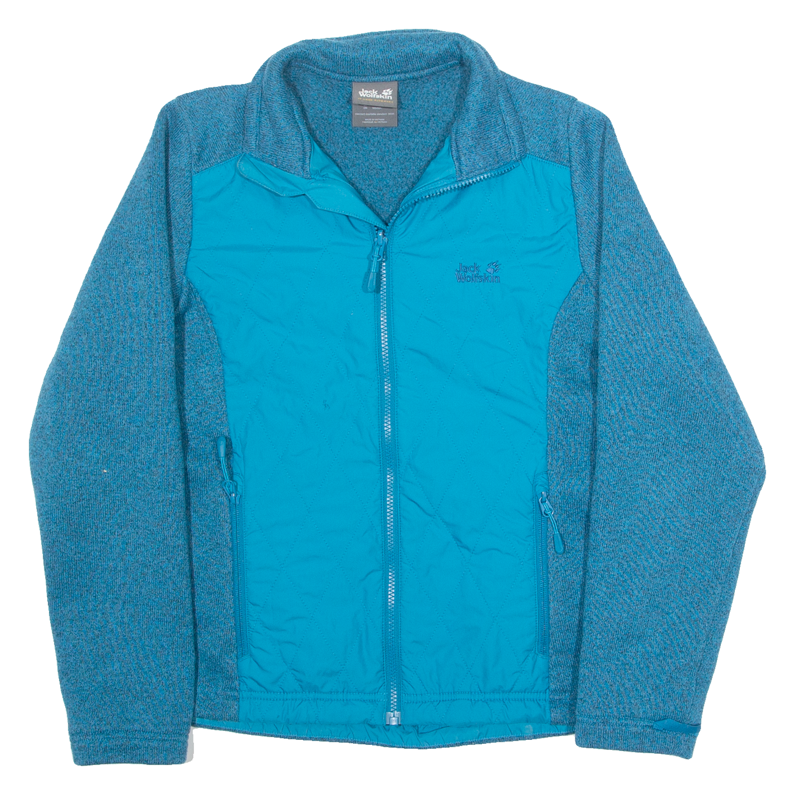 JACK WOLFSKIN Womens Fleece Jacket Blue S Refurbished - N/A refurbished available on Cerqular