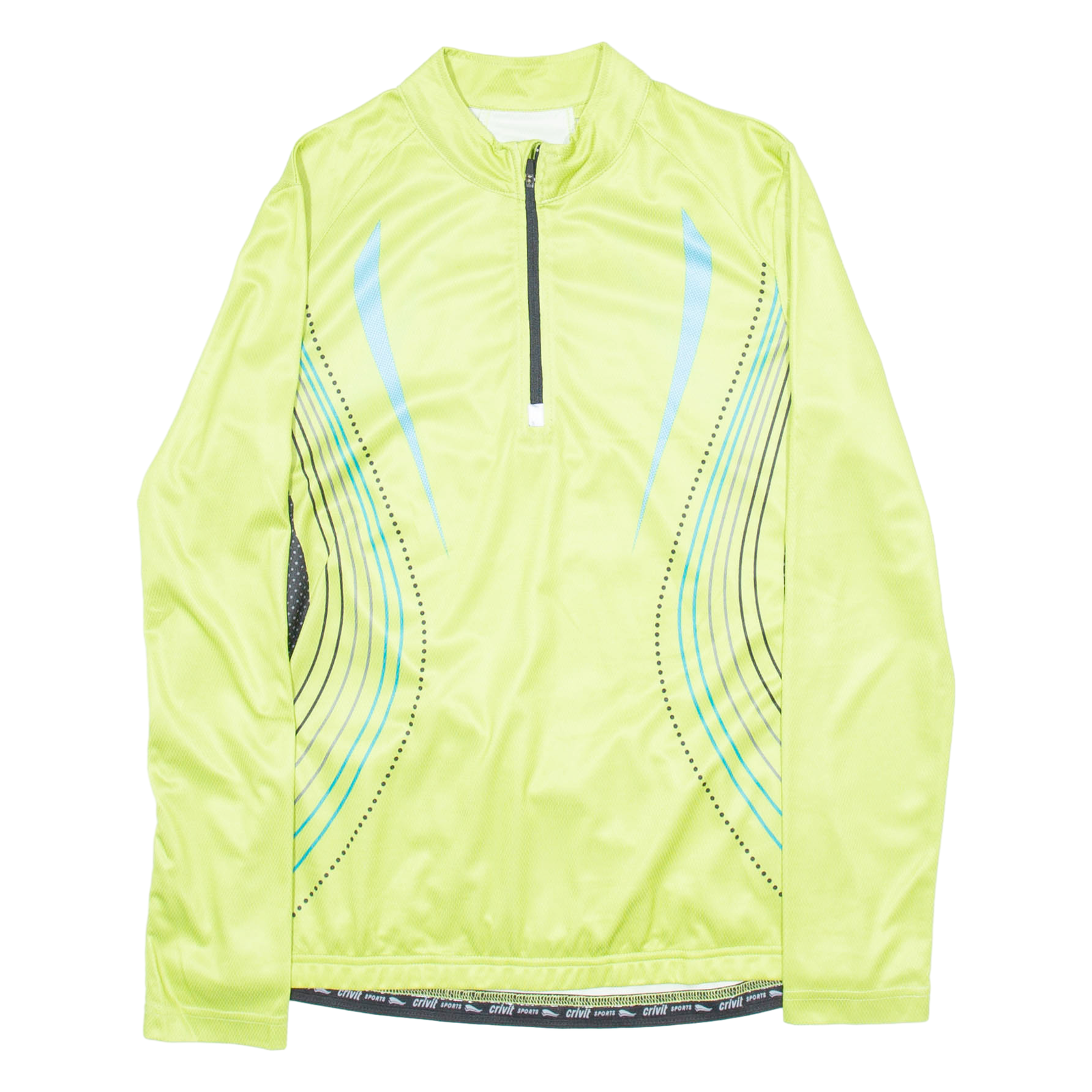 CRIVIT SPORTSWEAR Cycling Womens Jersey Green Long Sleeve 1/4 Zip M Refurbished - N/A refurbished available on Cerqular