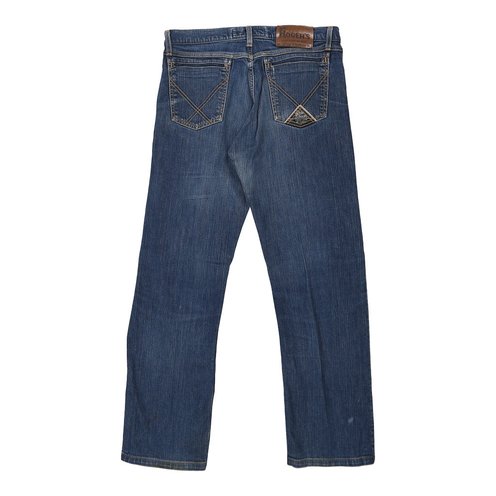 Roy Rogers Jeans - 33W 31L Blue Cotton Refurbished - Thrifted (note: this is a term often used to describe second- refurbished available on Cerqular